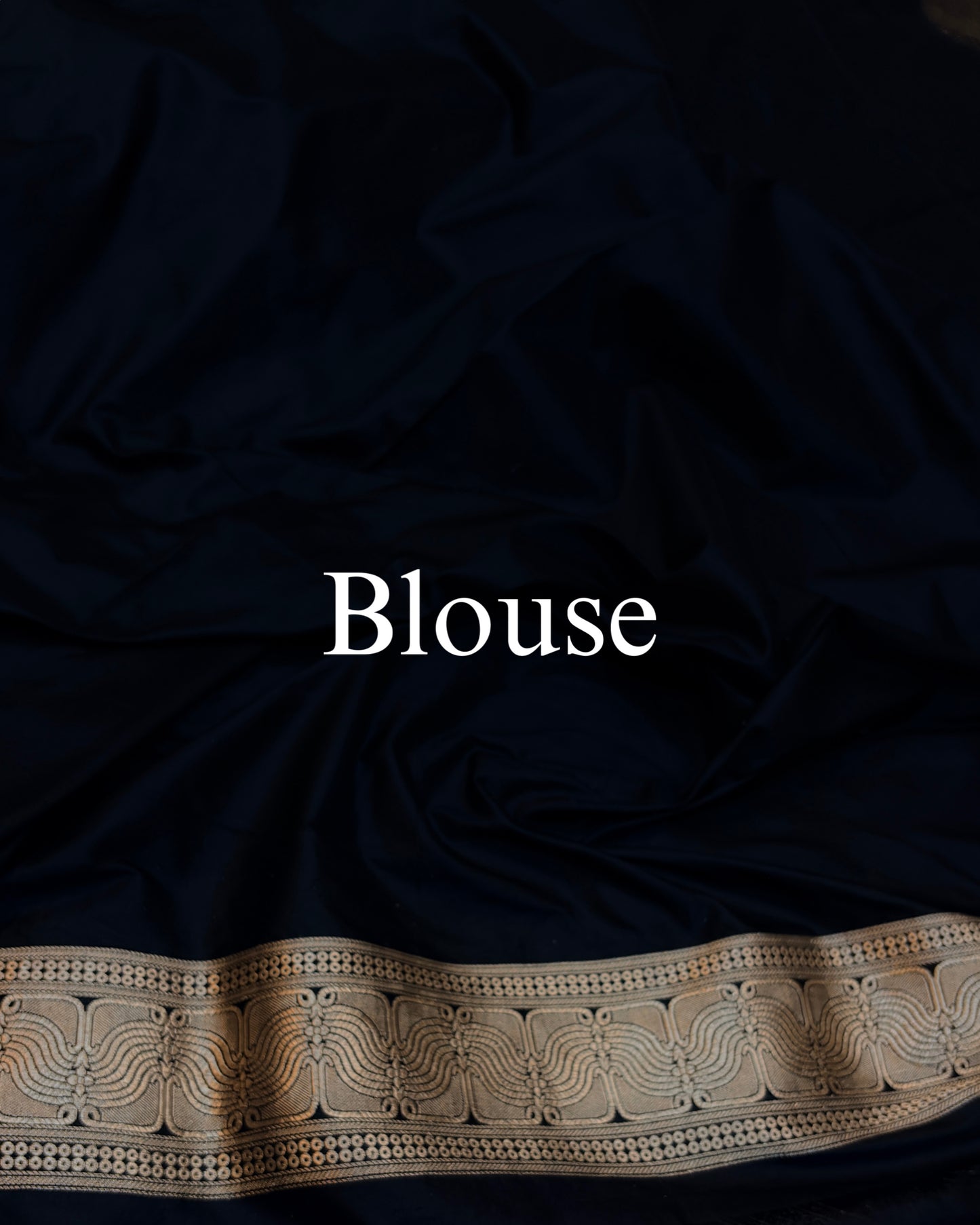 Black Pure Katan Silk Banarasi Saree