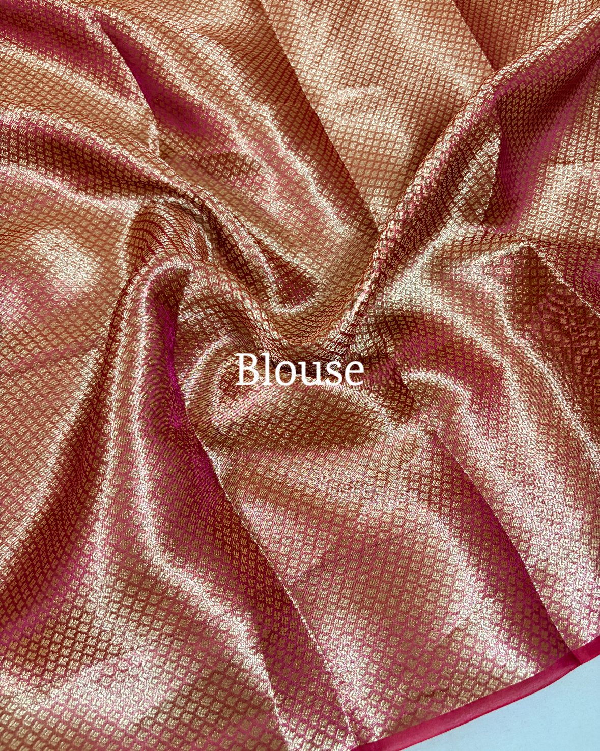 Pink Pure Tissue Silk Scallop Banarasi Saree