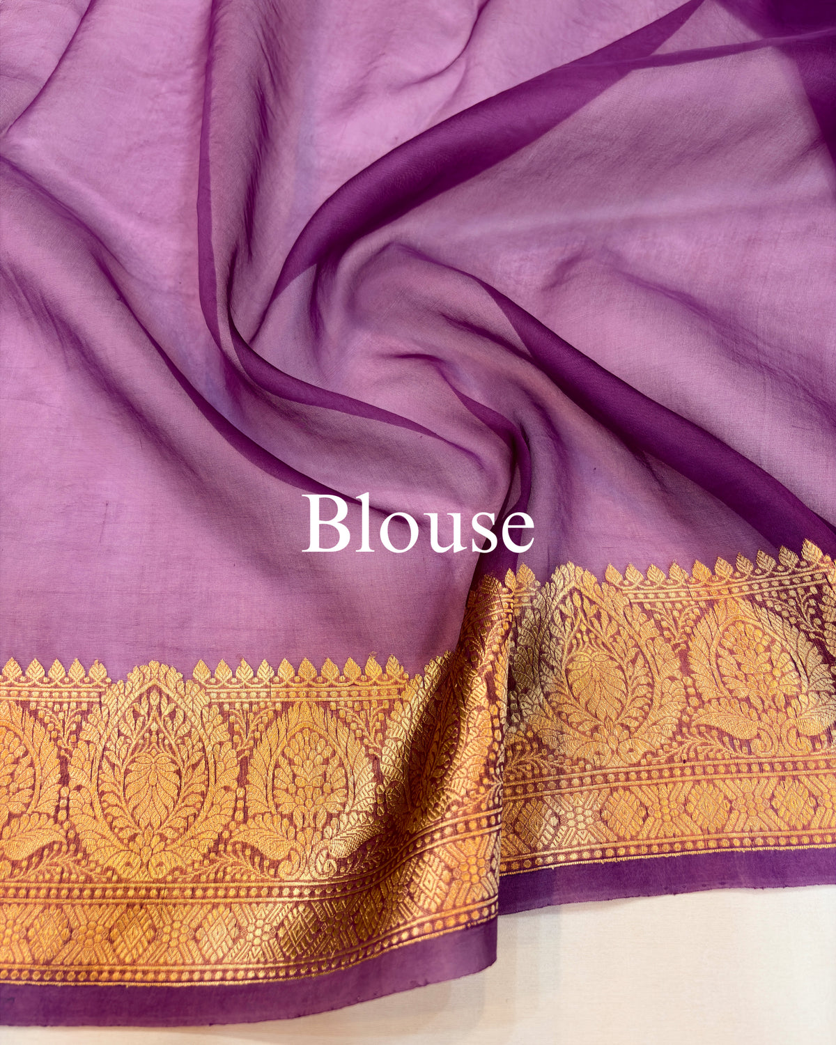 Falsa Pure Kora Silk Tilfi Buta Banarasi Saree