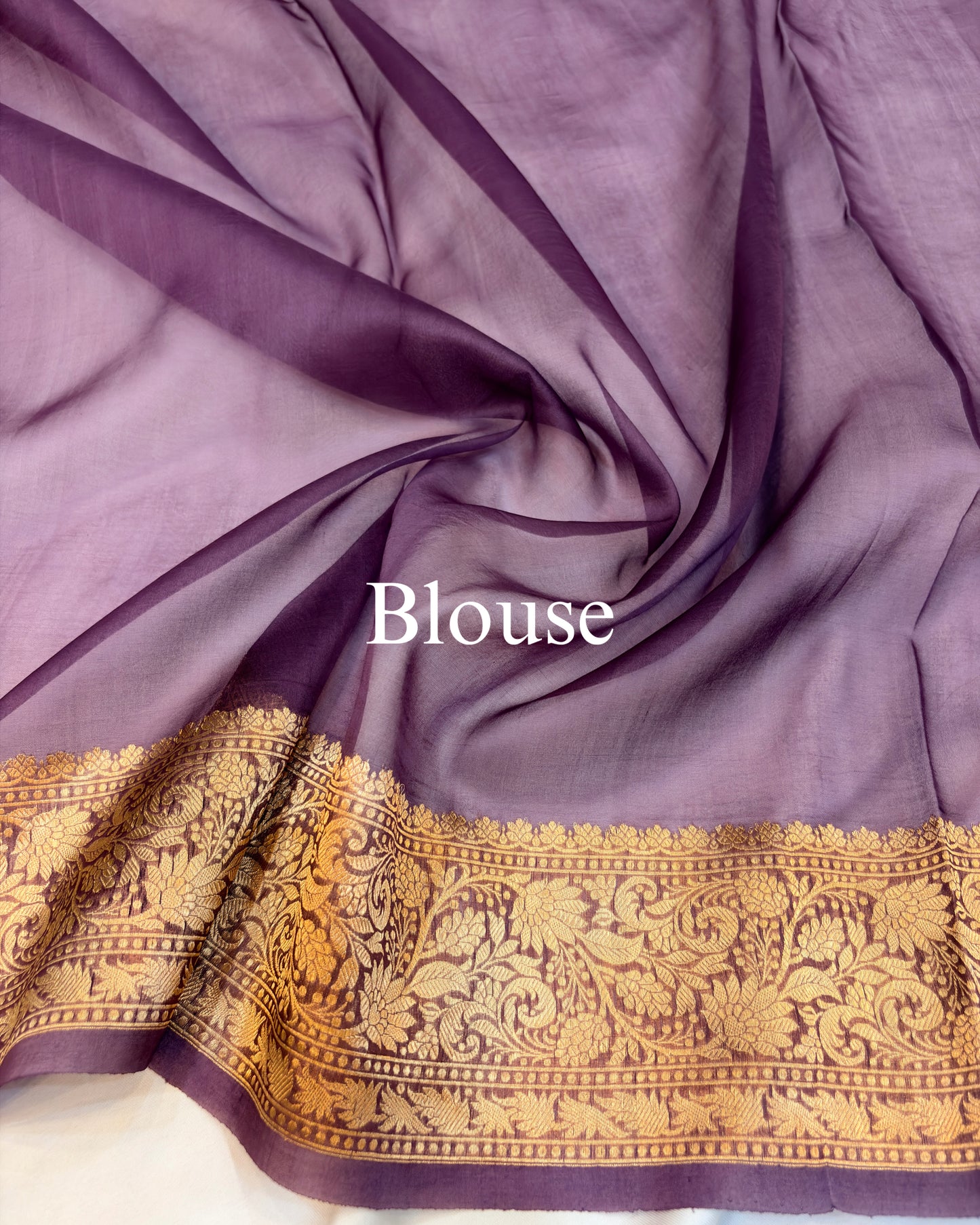 Burgundy Pure Kora Silk Banarasi Saree