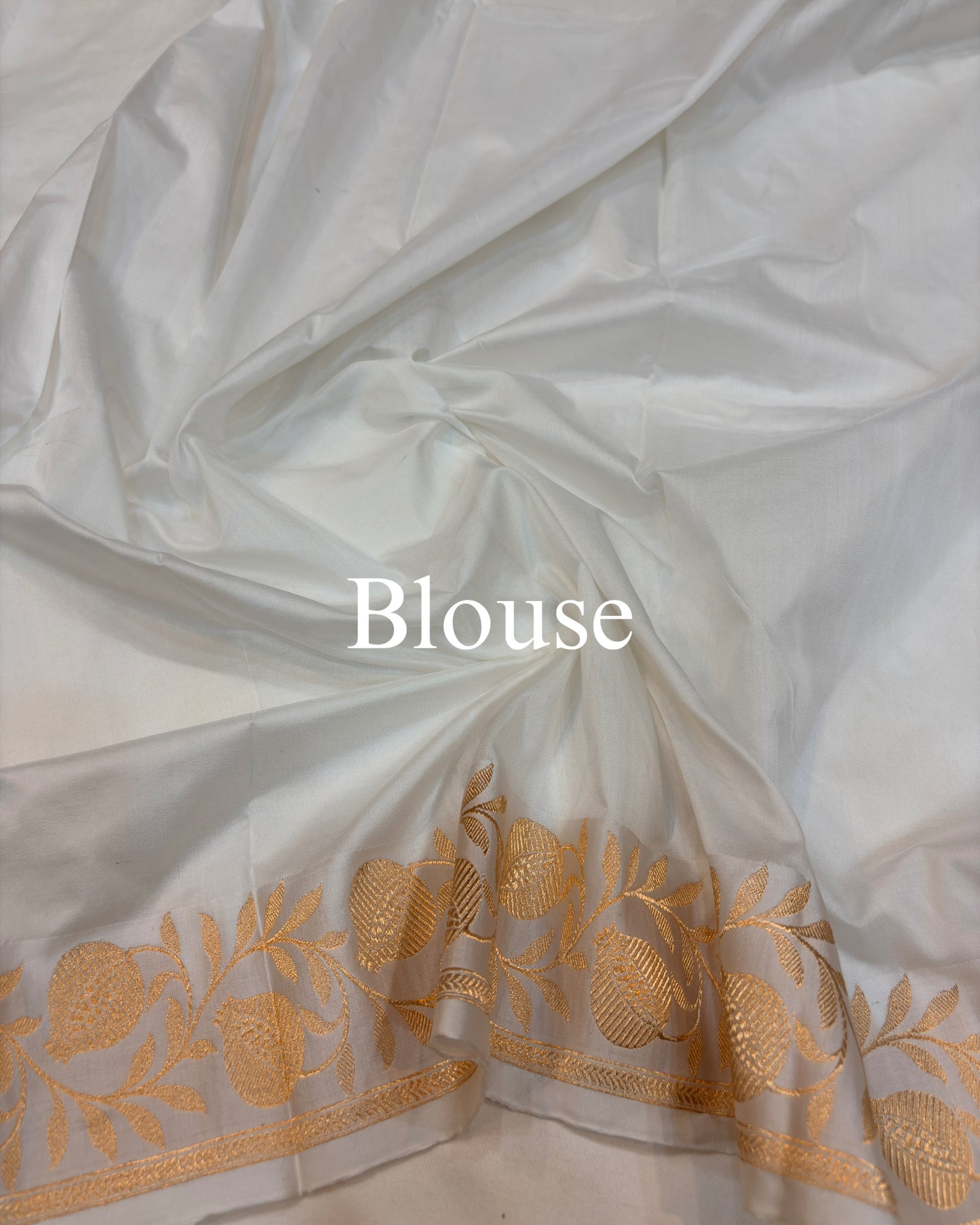 White Pure Soft Silk Banarasi Saree