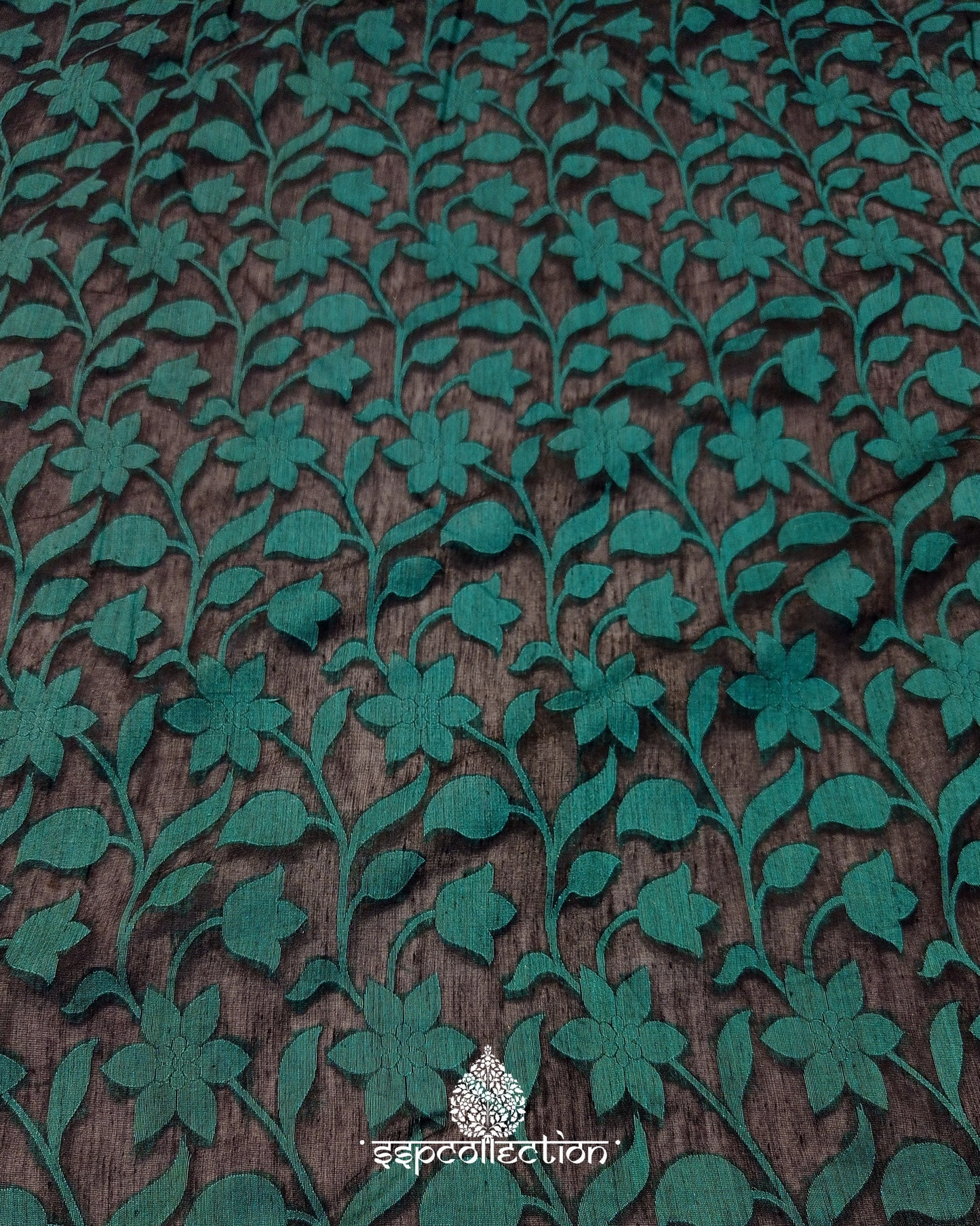 Green Tanchoi Banarasi Pure Cotton Fabric