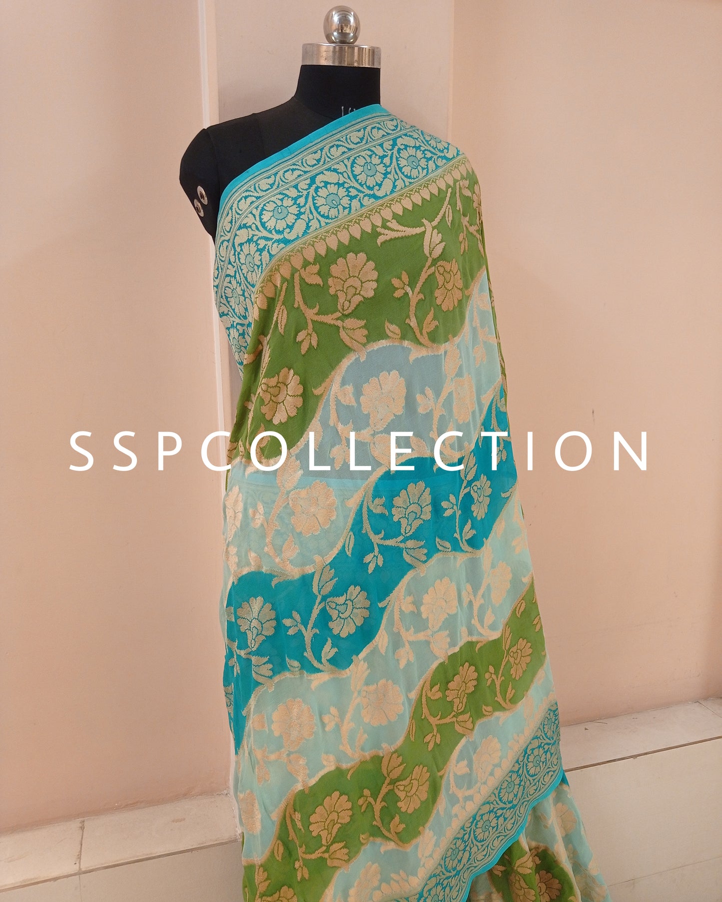 Rangkaat-Dye Banarasi Pure Georgette Saree