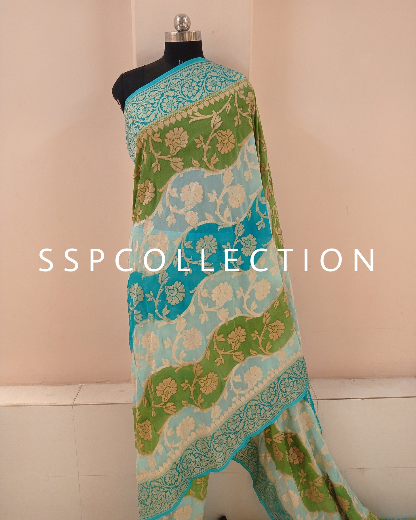 Rangkaat-Dye Banarasi Pure Georgette Saree