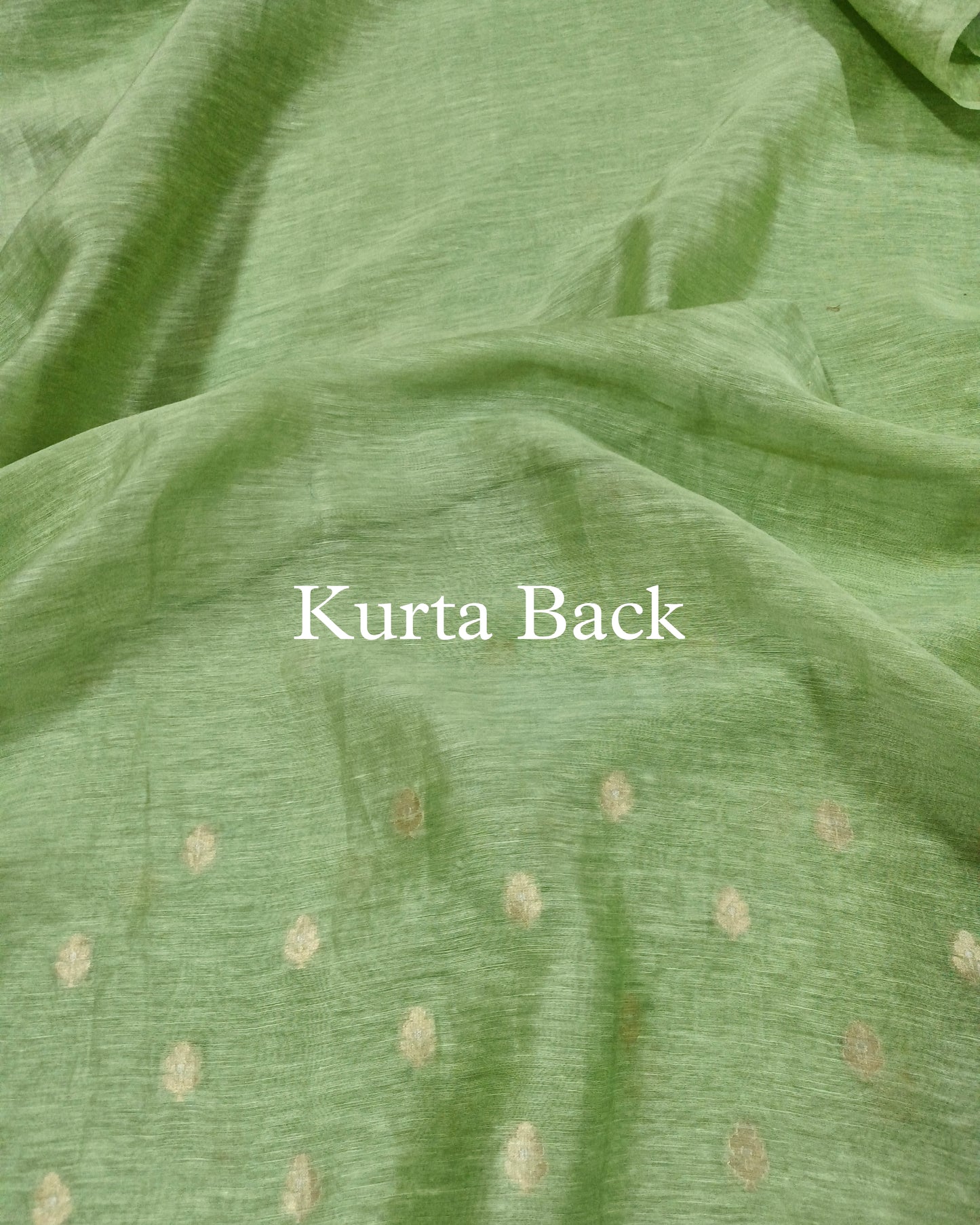 Light-Green Banarasi Pure Linen Suit Set