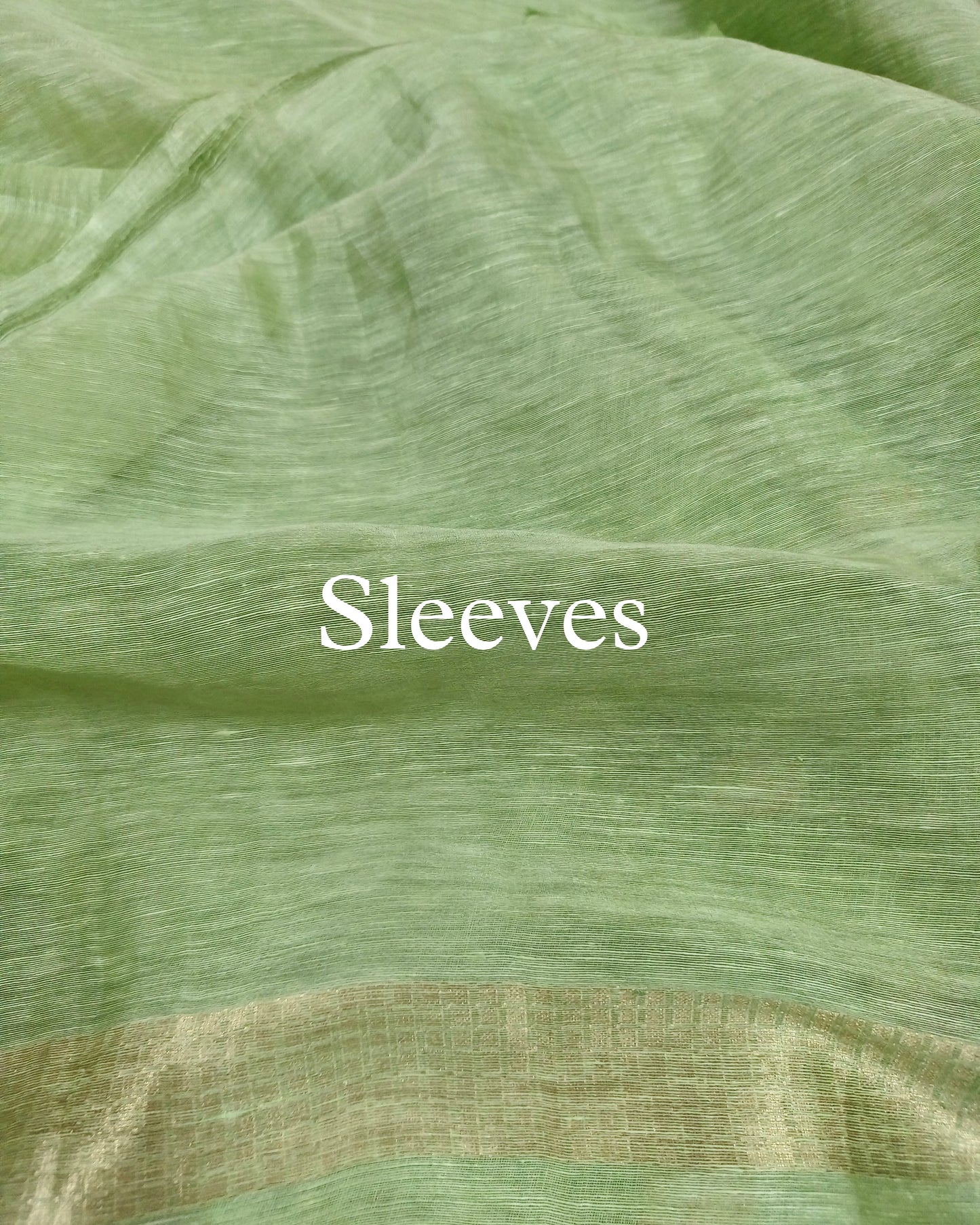 Light-Green Banarasi Pure Linen Suit Set