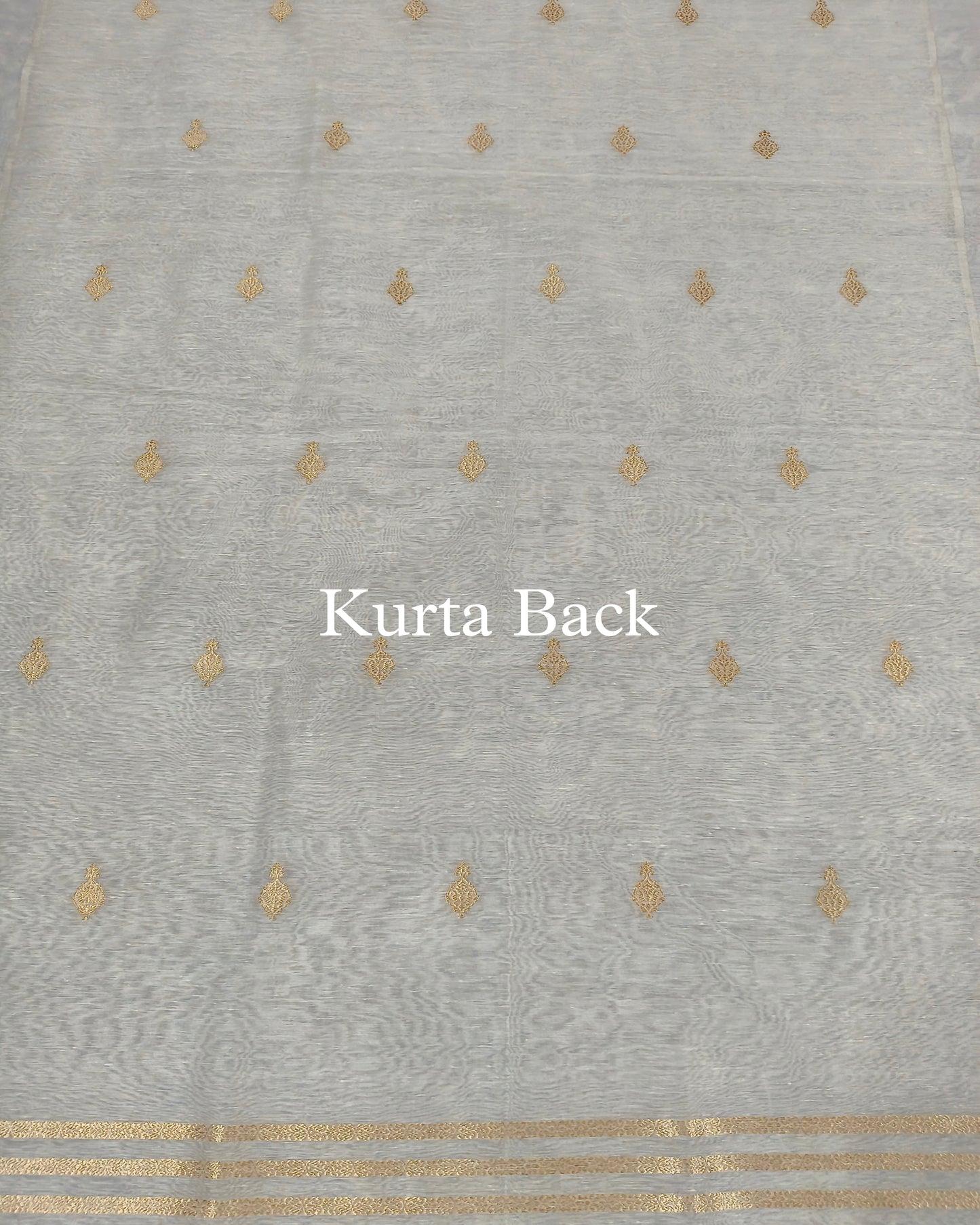 White Pure Linen Meenakaari Banarasi Suit