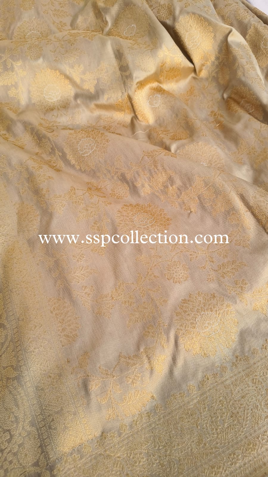 Ivory Banarasi Pure Katan Silk Ektara Dupatta