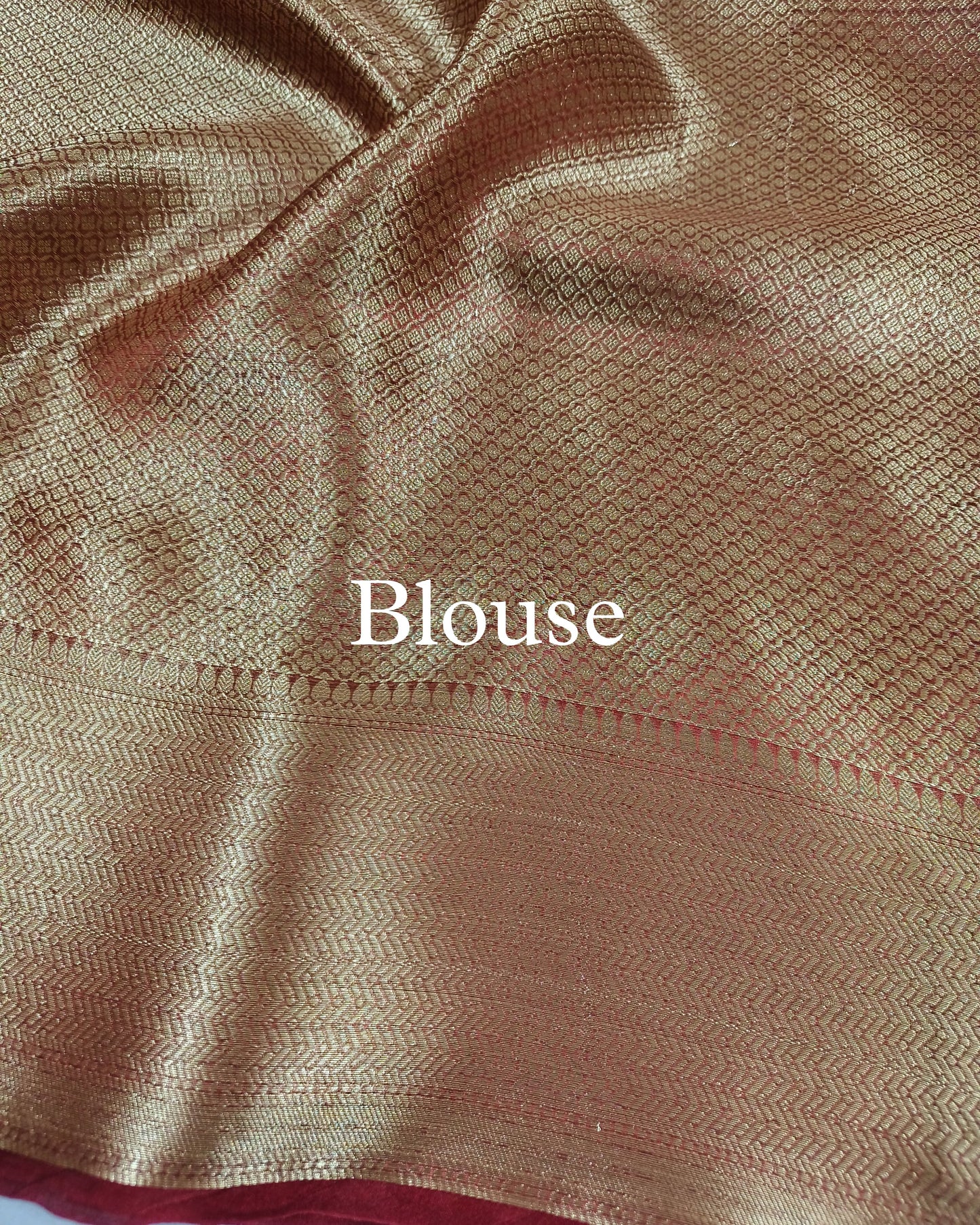 Red Pure Tissue Silk Chand-Tara Banarasi Saree