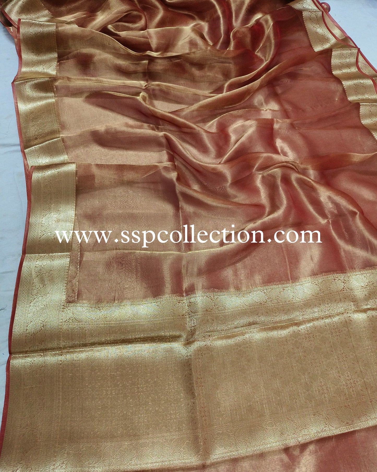 Red Pure Tissue Silk Banarasi Saree