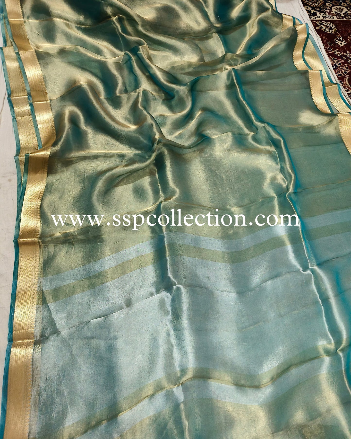 Green Pure Tissue Silk Banarasi Saree