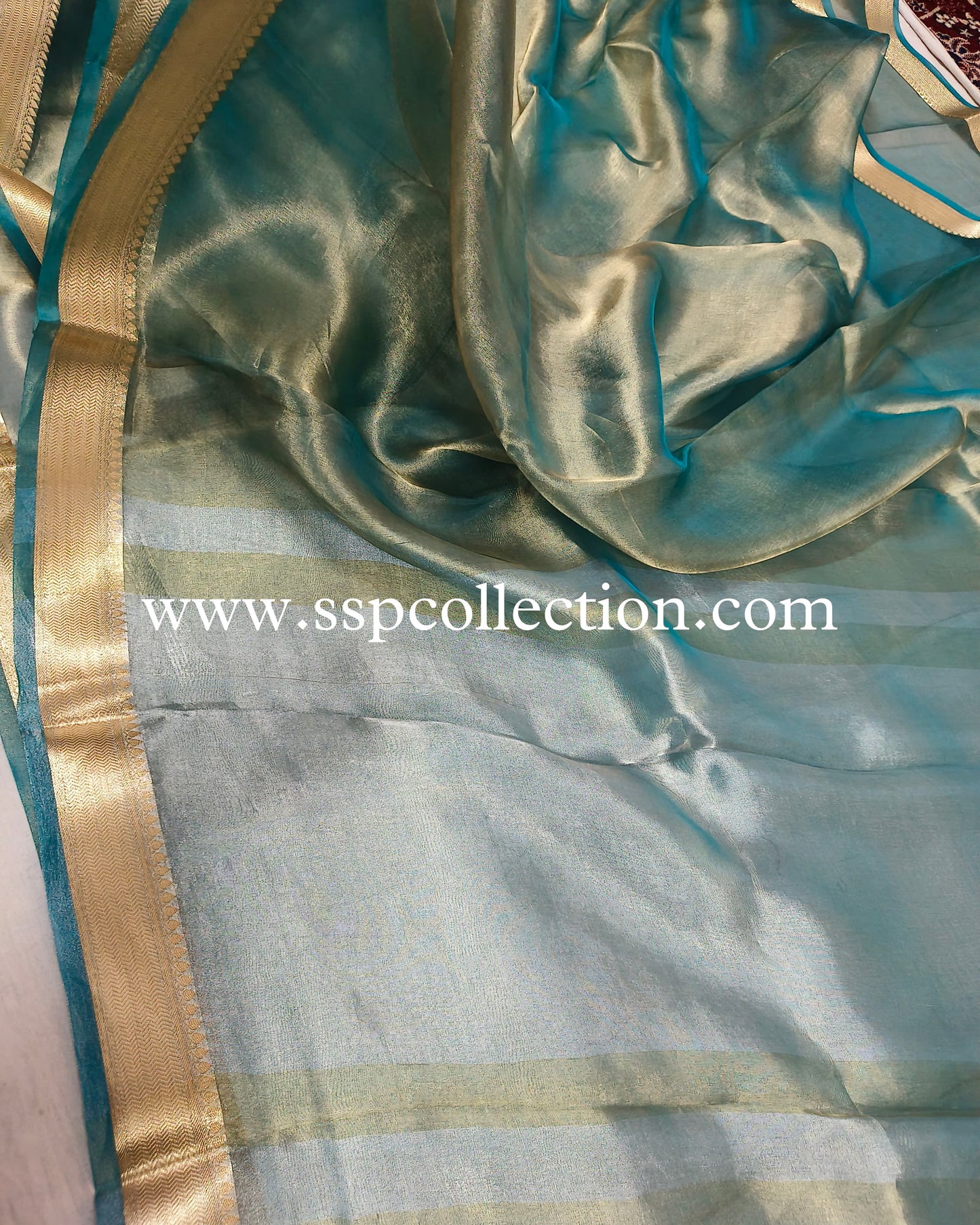Green Pure Tissue Silk Banarasi Saree