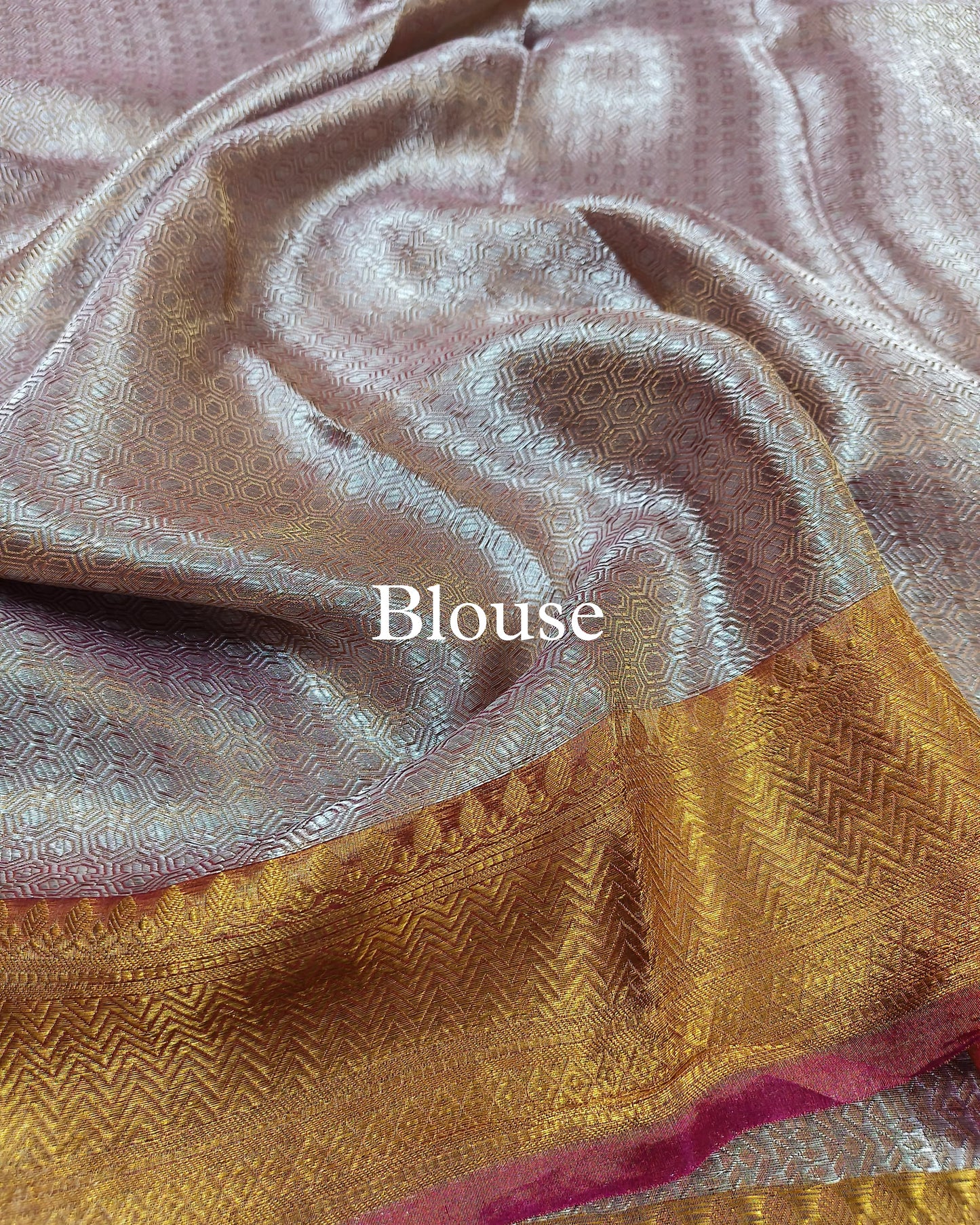 Pink Pure Tissue Silk Silver Tanchoi Brocade Banarasi Saree