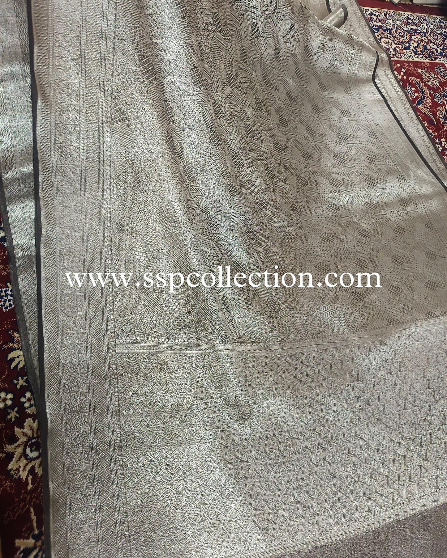 Black Pure Tissue Silk Tanchoi Brocade Banarasi Saree