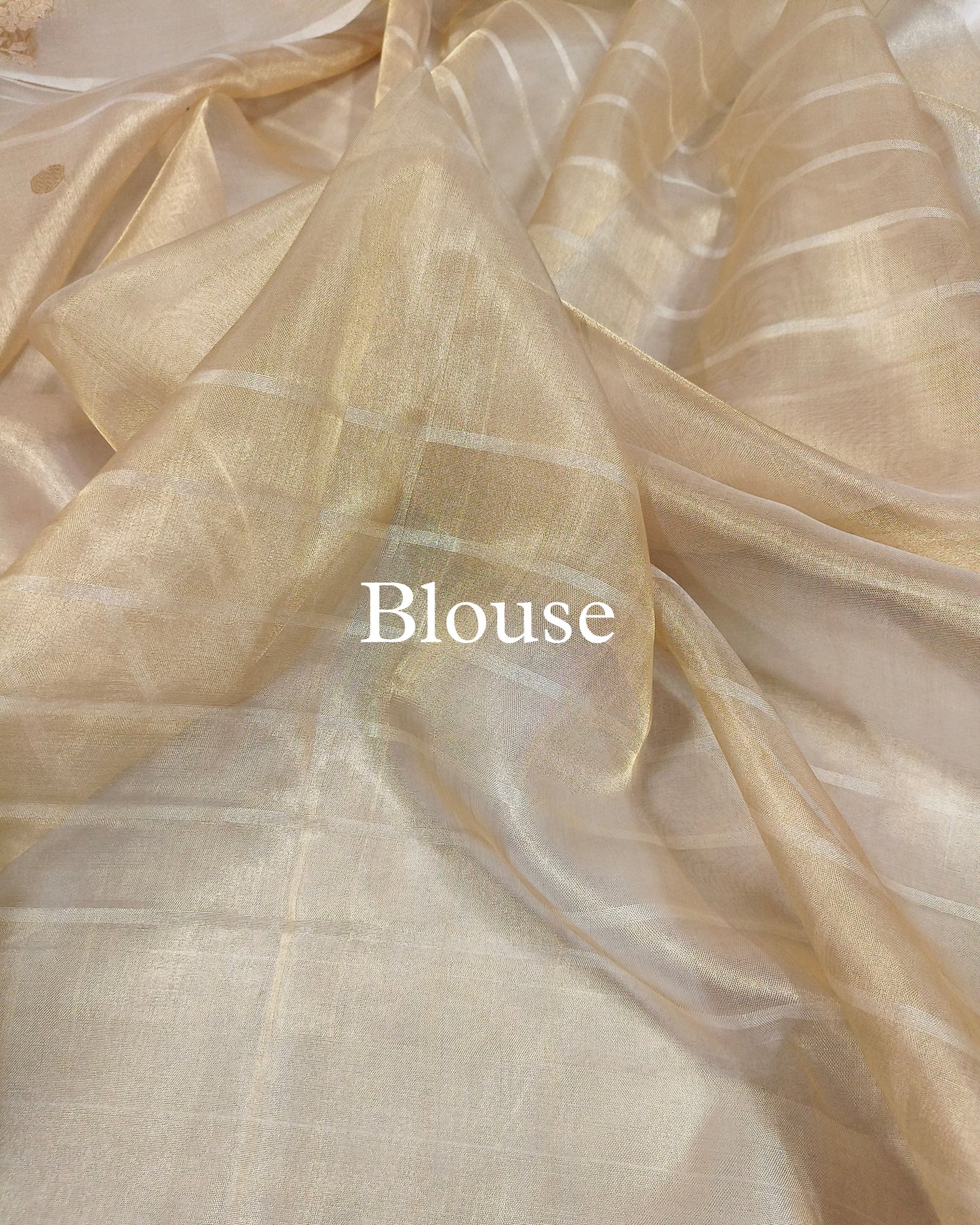 Gold Pure Tissue Silk Banarasi Saree
