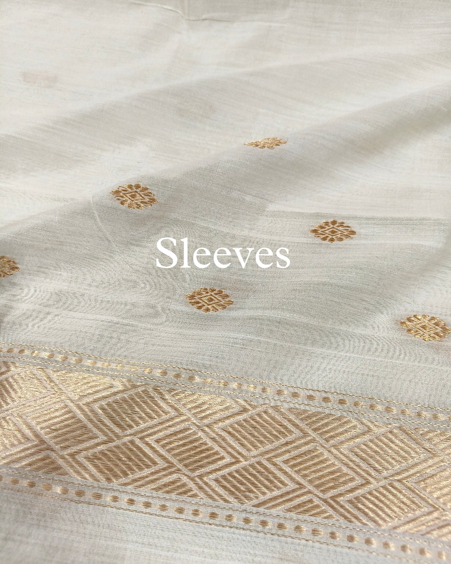 White Handwoven Pure Banarasi Suit
