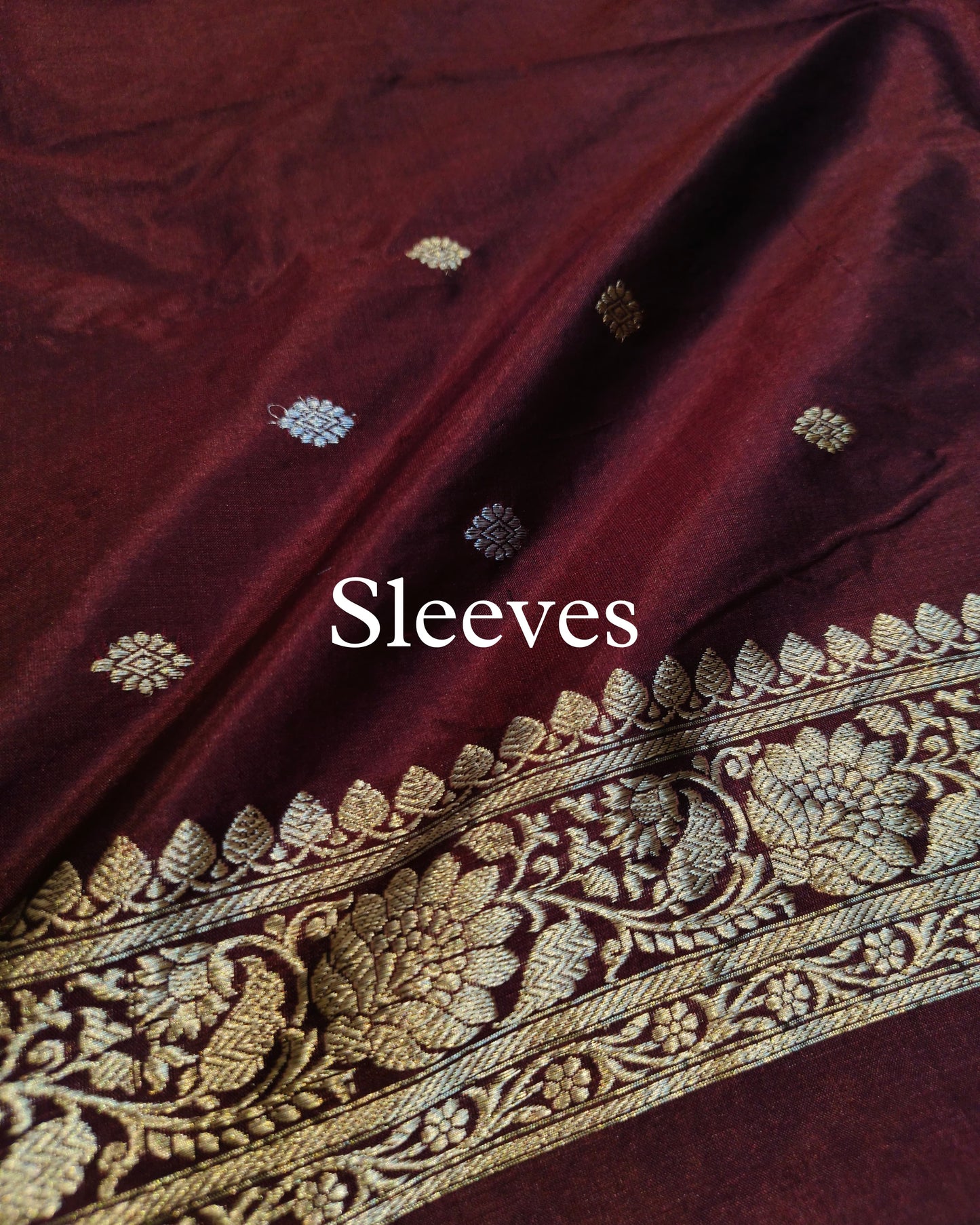 Wine Pure Katan Silk Banarasi Suit
