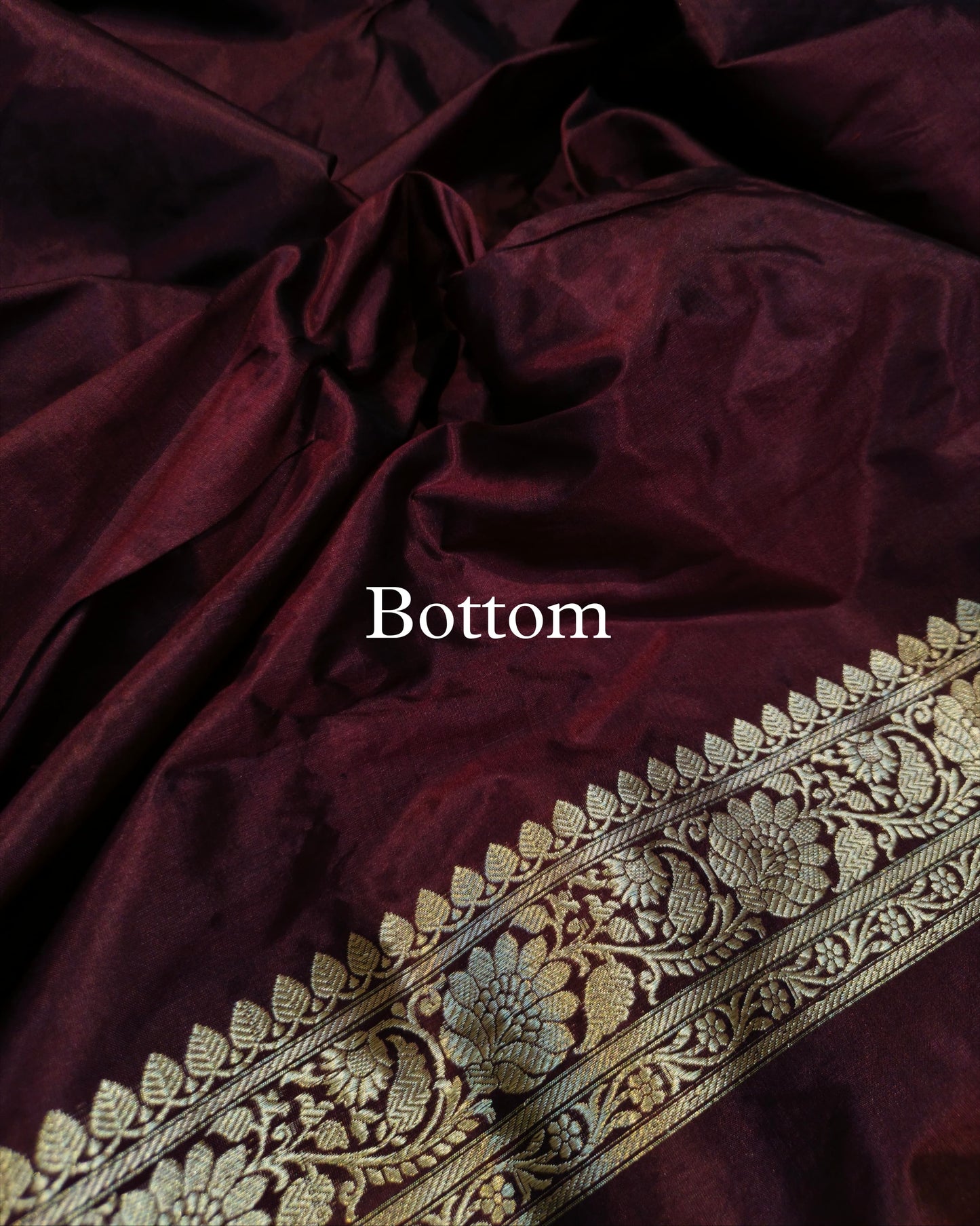 Wine Pure Katan Silk Banarasi Suit