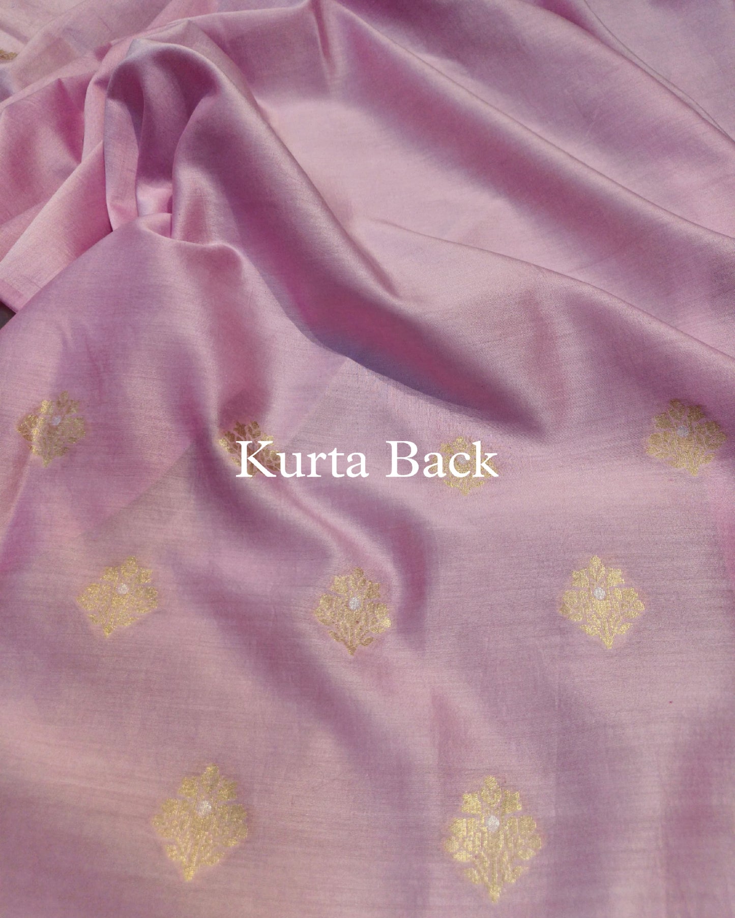 Light-Orchid Handwoven Pure Banarasi Silk Suit
