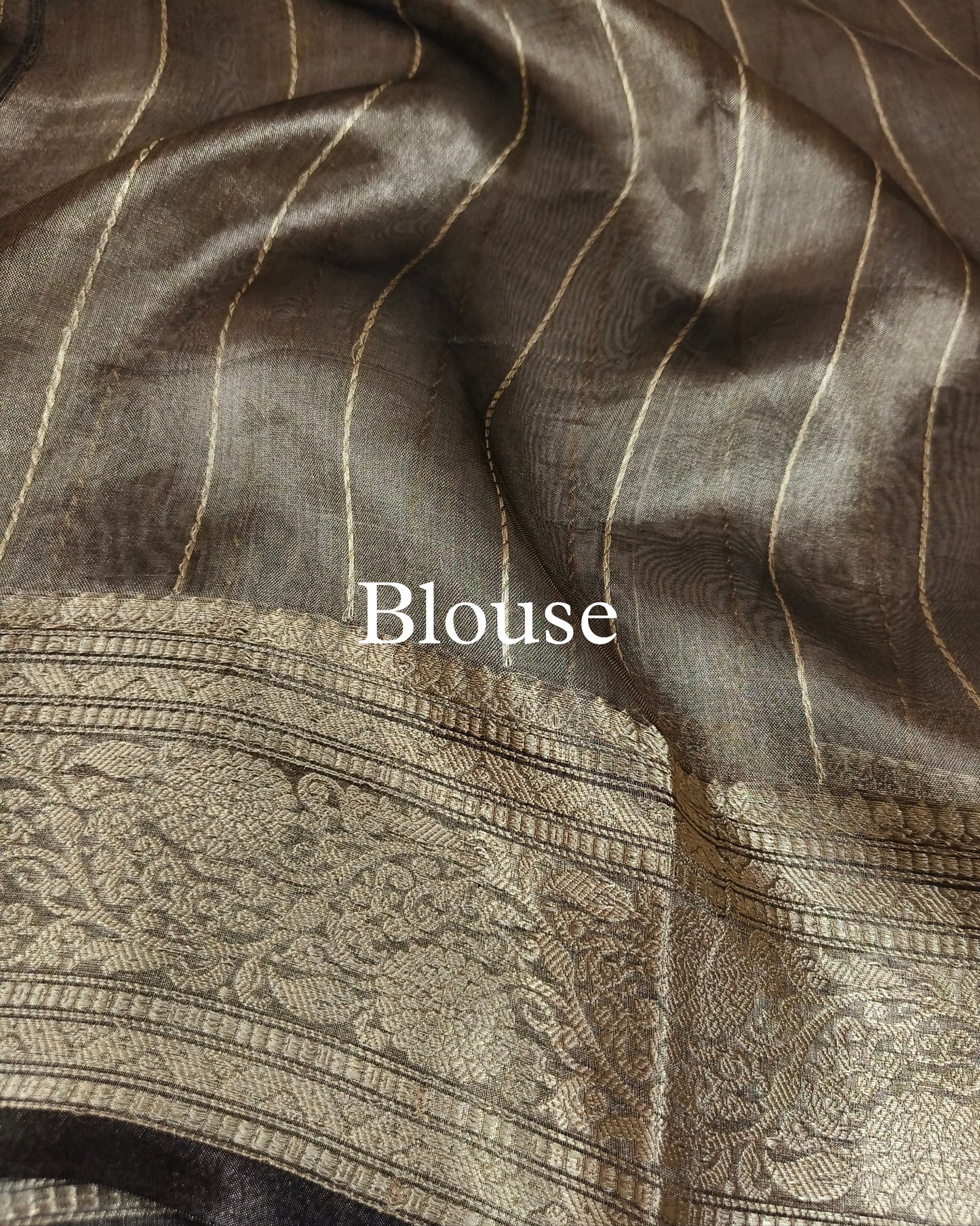 Black Pure Tissue Silk Banarasi Saree