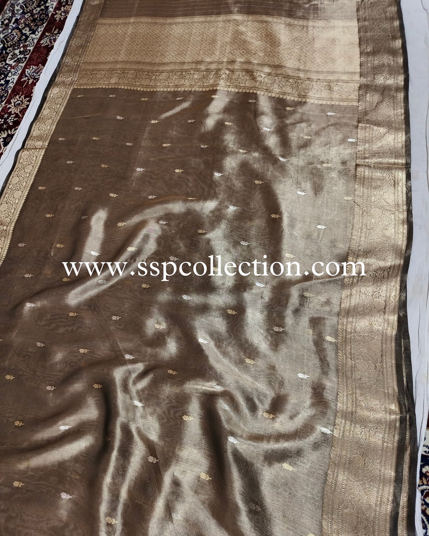 Black Pure Tissue Silk Banarasi Saree