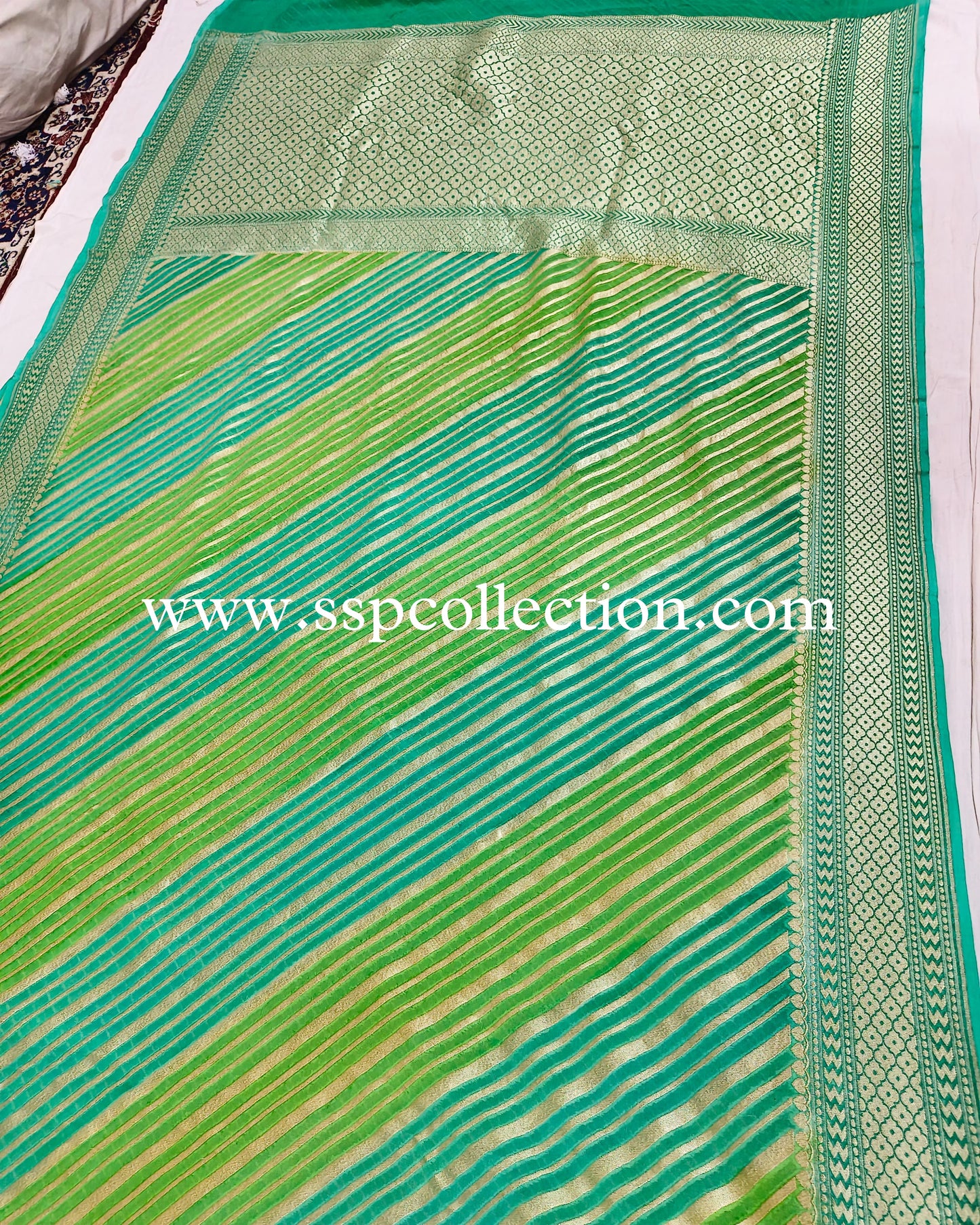 Rangkaat-Dye Pure Georgette Banarasi Saree