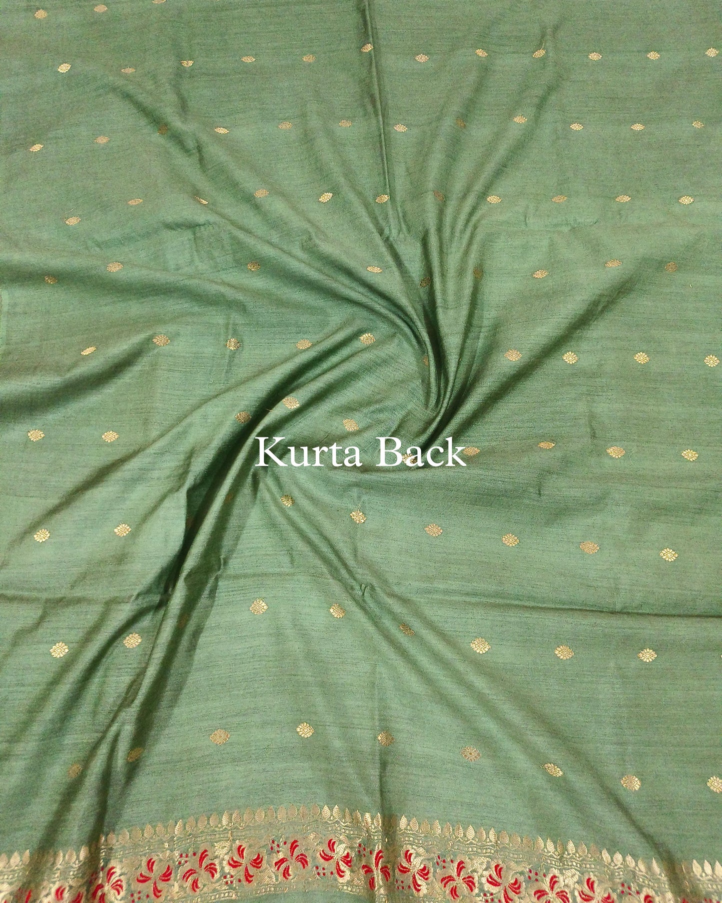 Hazel-Green Banarasi Pure Moonga Silk Suit
