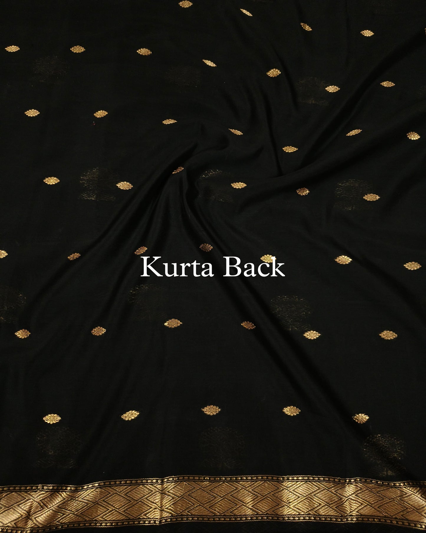 Black Pure Handwoven Banarasi Suit