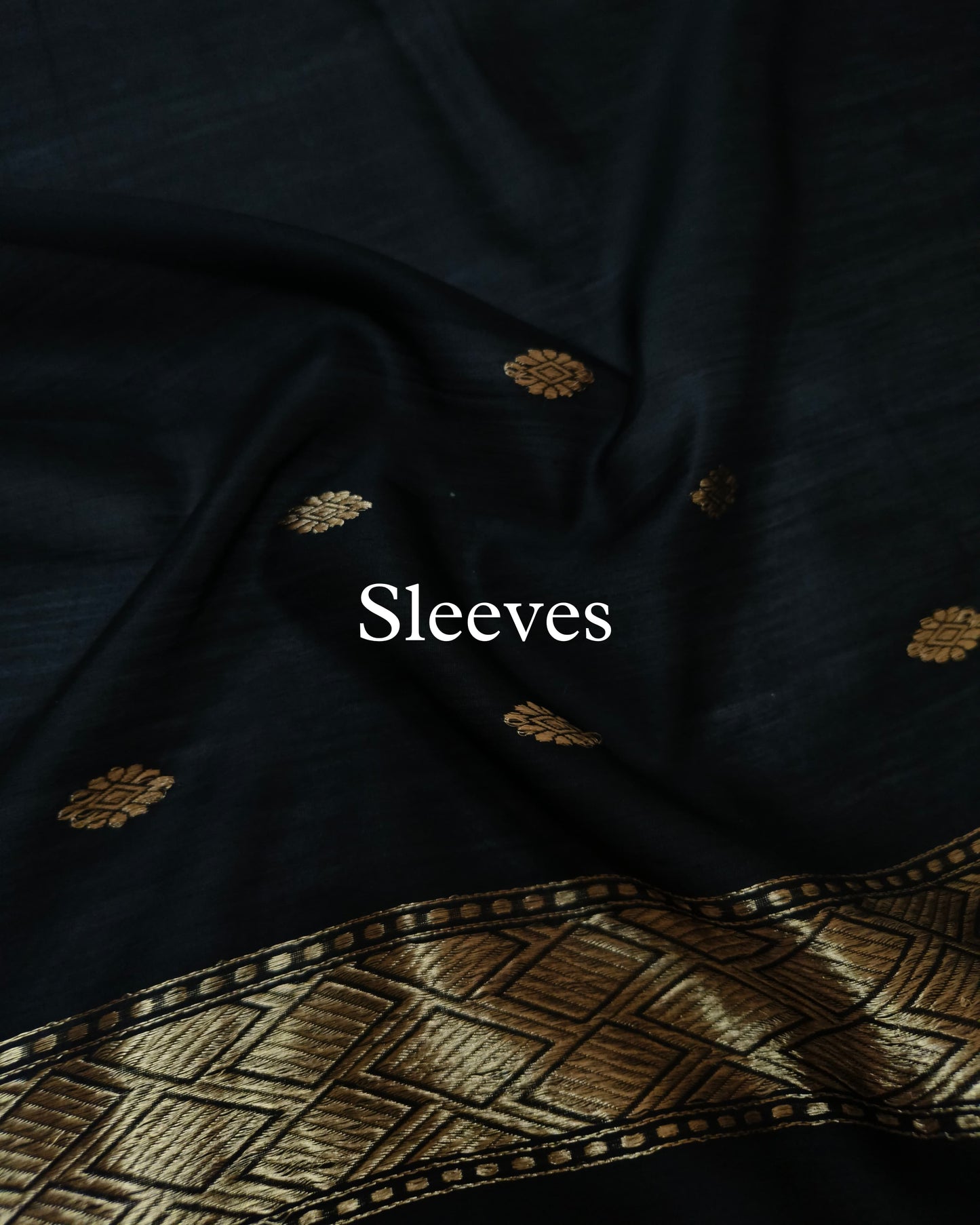 Black Pure Handwoven Banarasi Suit