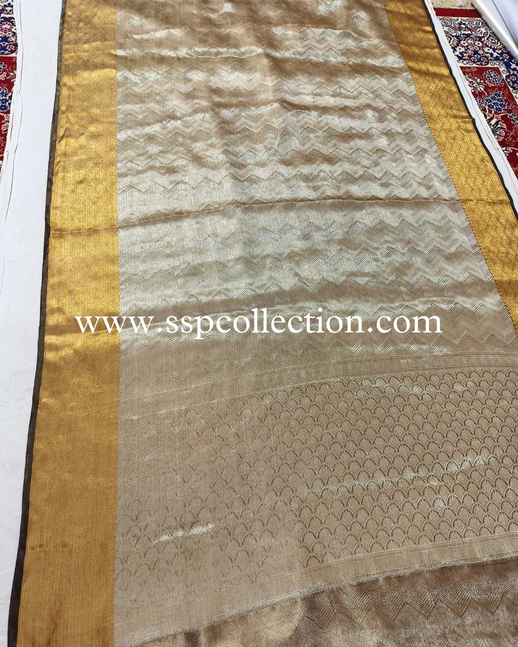 Black Pure Tissue Silk Tanchoi Brocade Banarasi Saree
