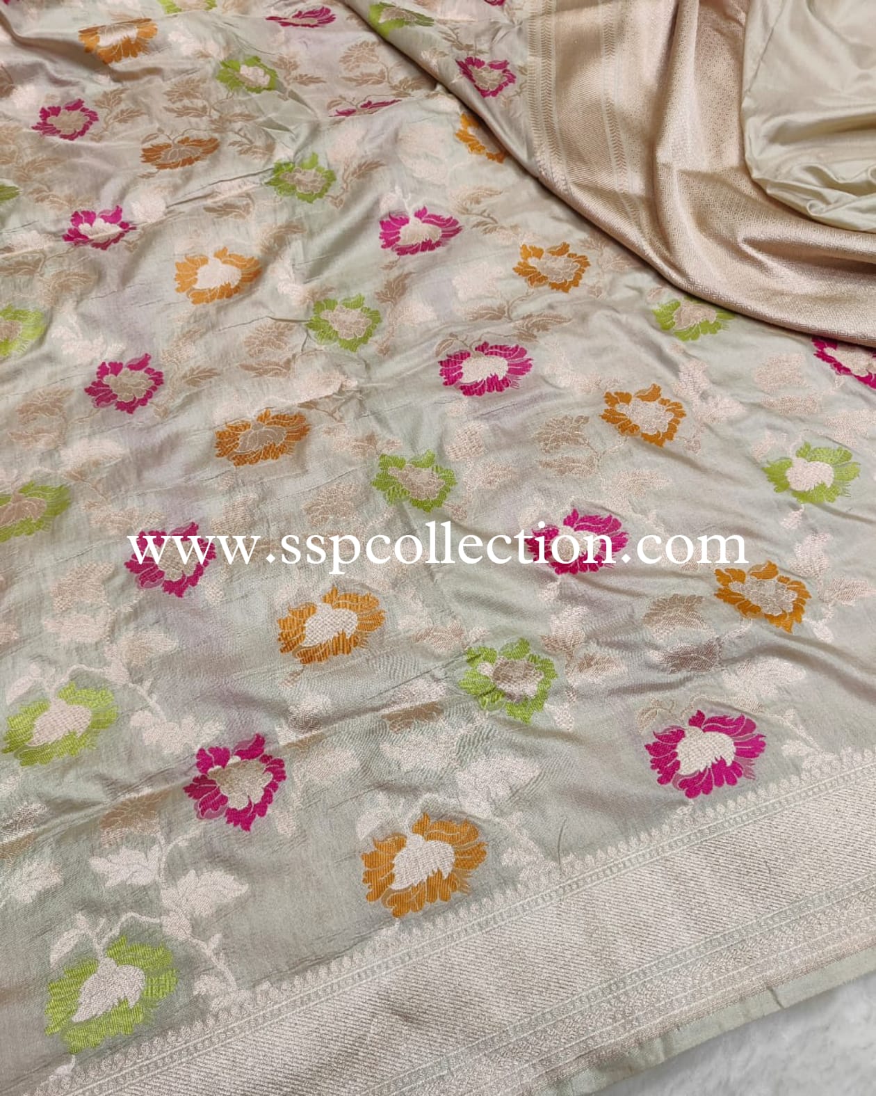 Pure Katan Silk Meenakaari Banarasi Saree
