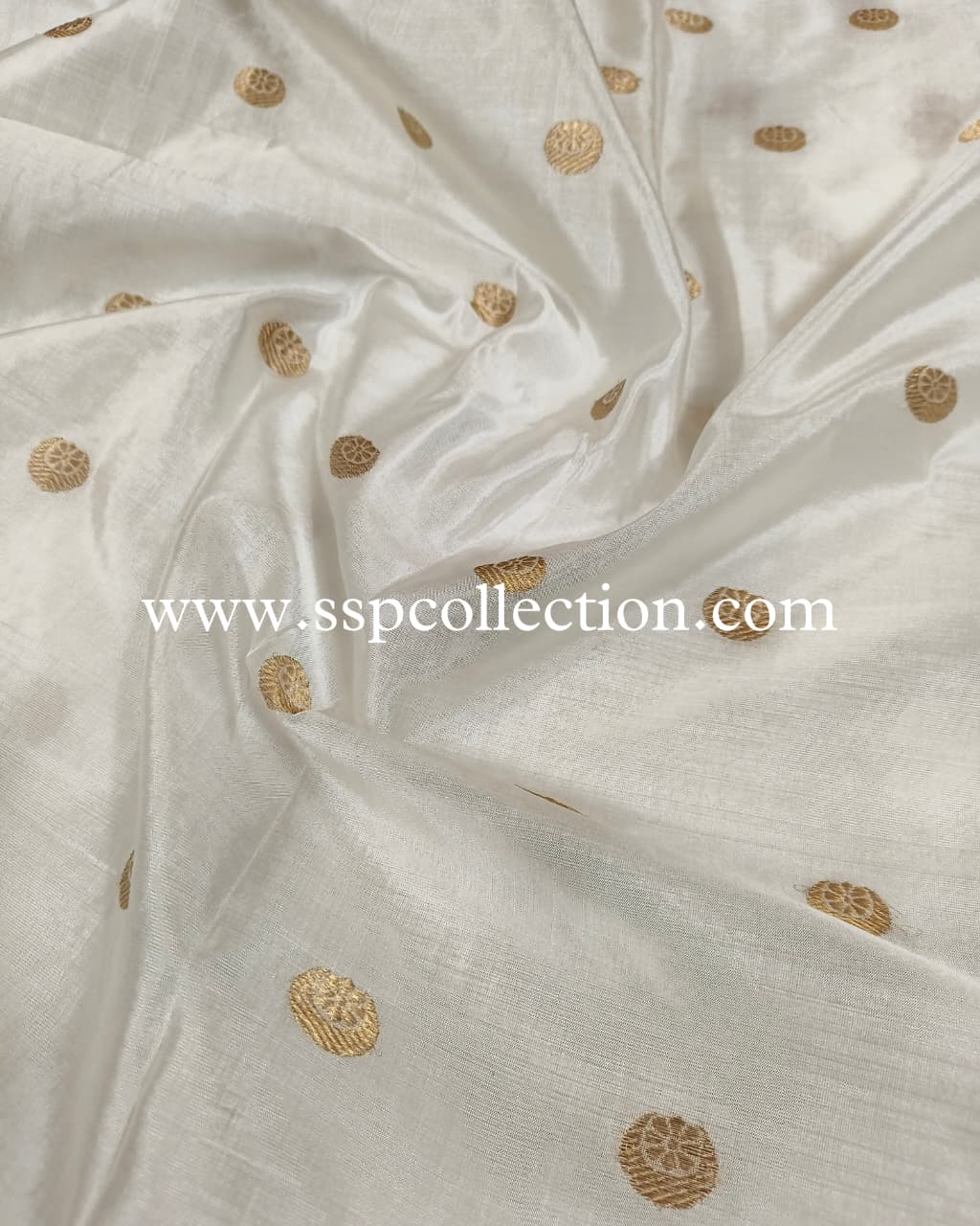 Dyeable Pure Mango Silk Banarasi Fabric