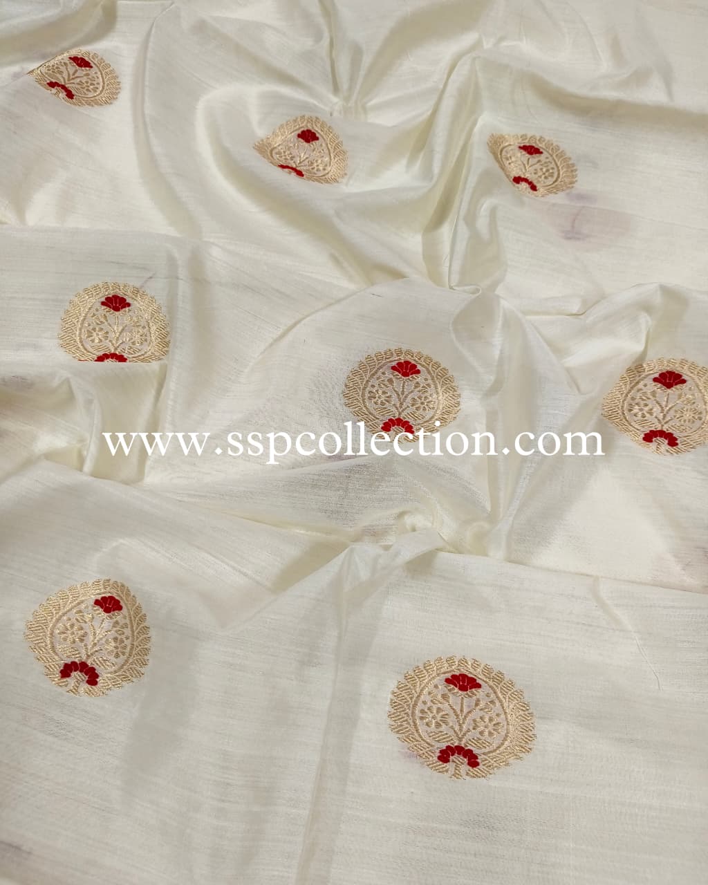 Dyeable Pure Chiniya Silk Banarasi Fabric
