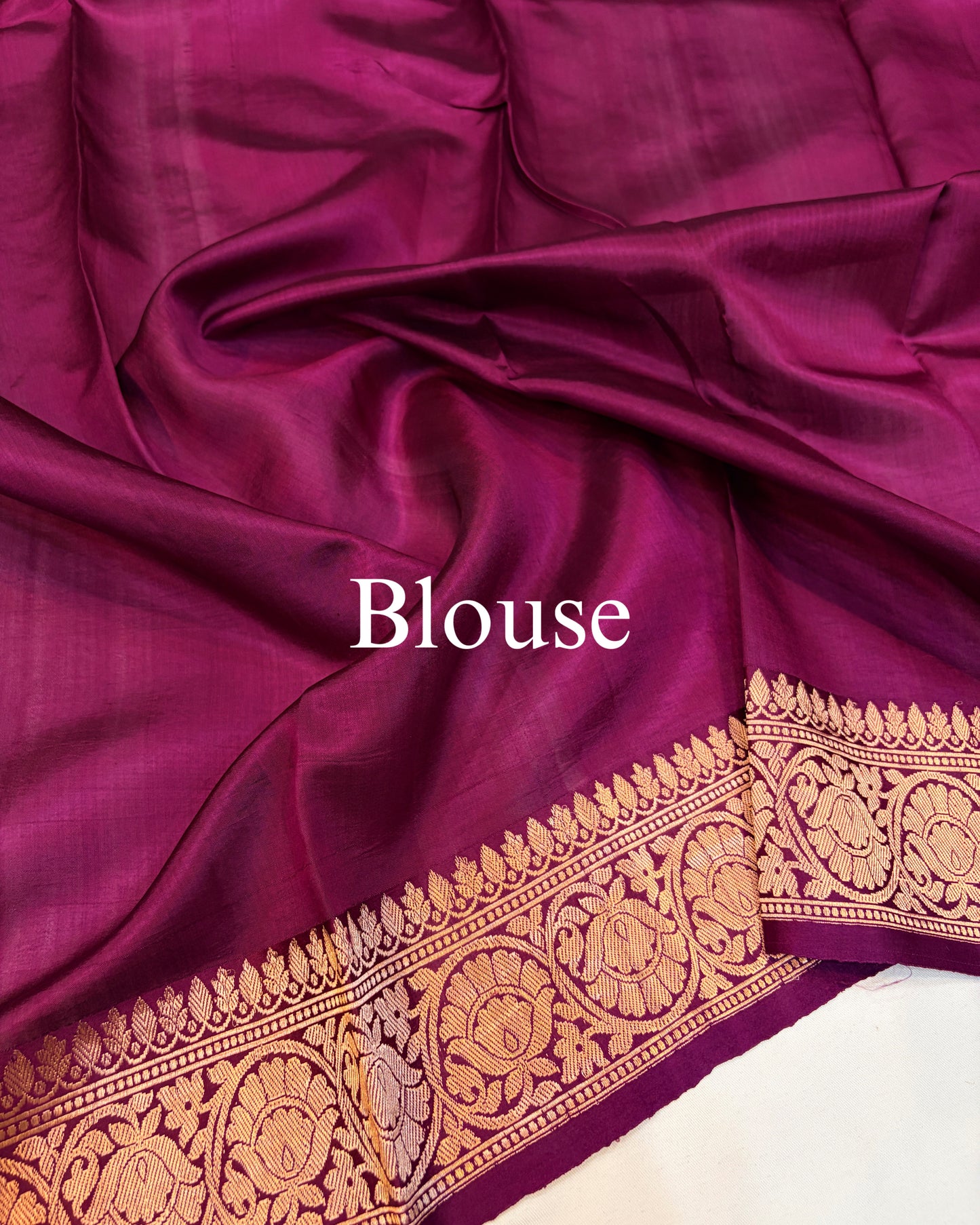 Purple-Wine Pure Mango Silk Chand-Tara Banarasi Saree
