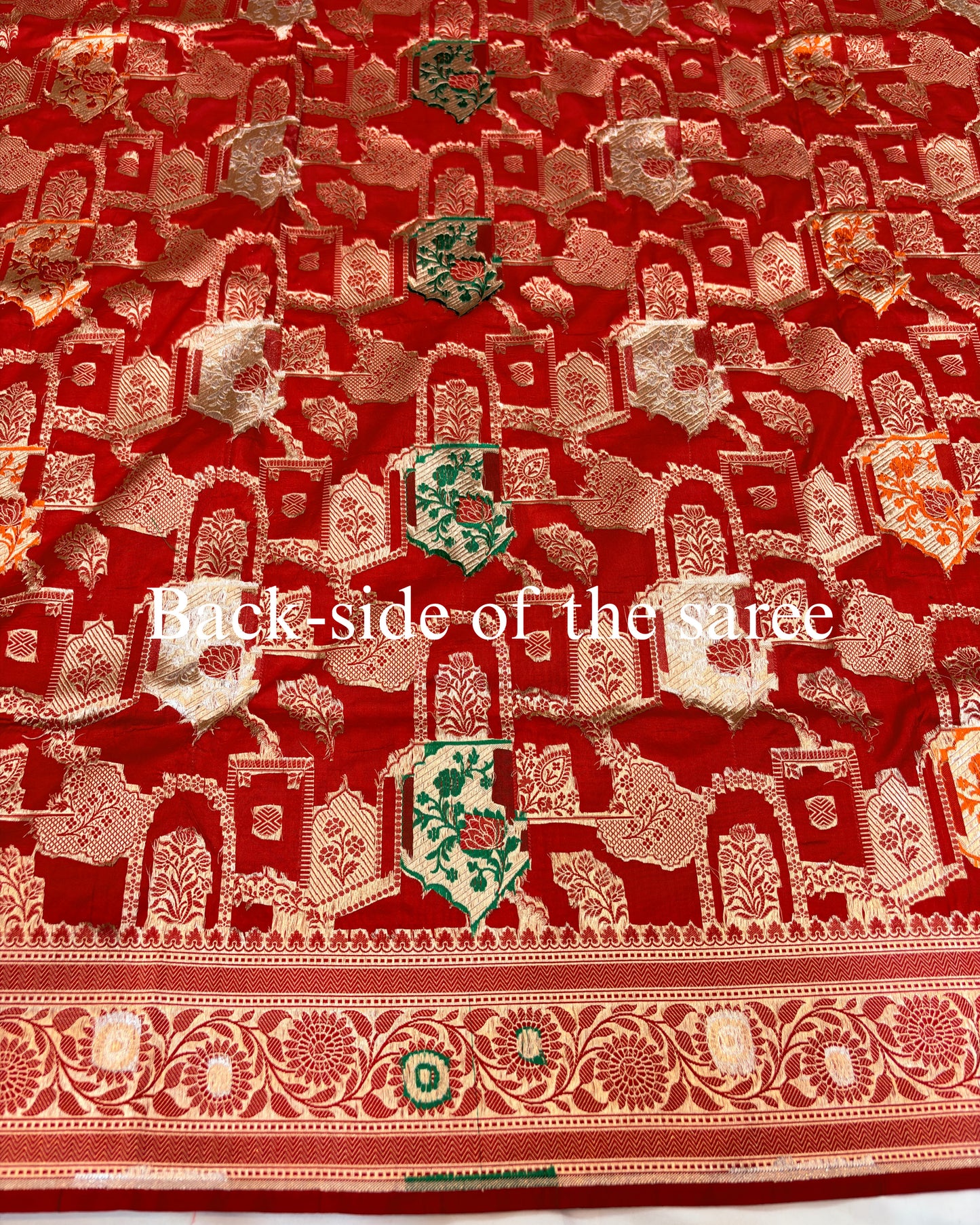 Red Pure Katan Silk Meenakaari Banarasi Saree