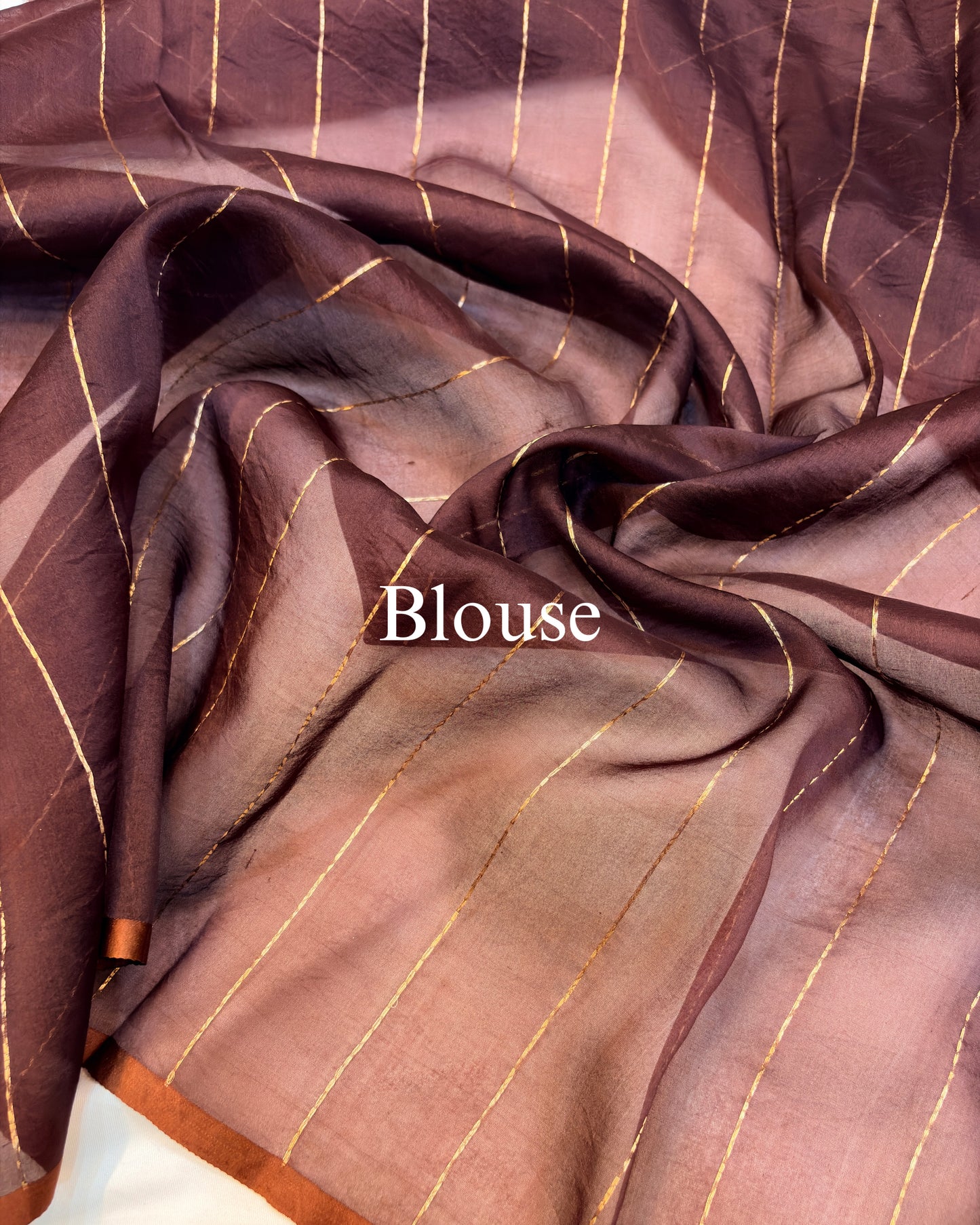 Wine Pure Kora Silk Banarasi Saree