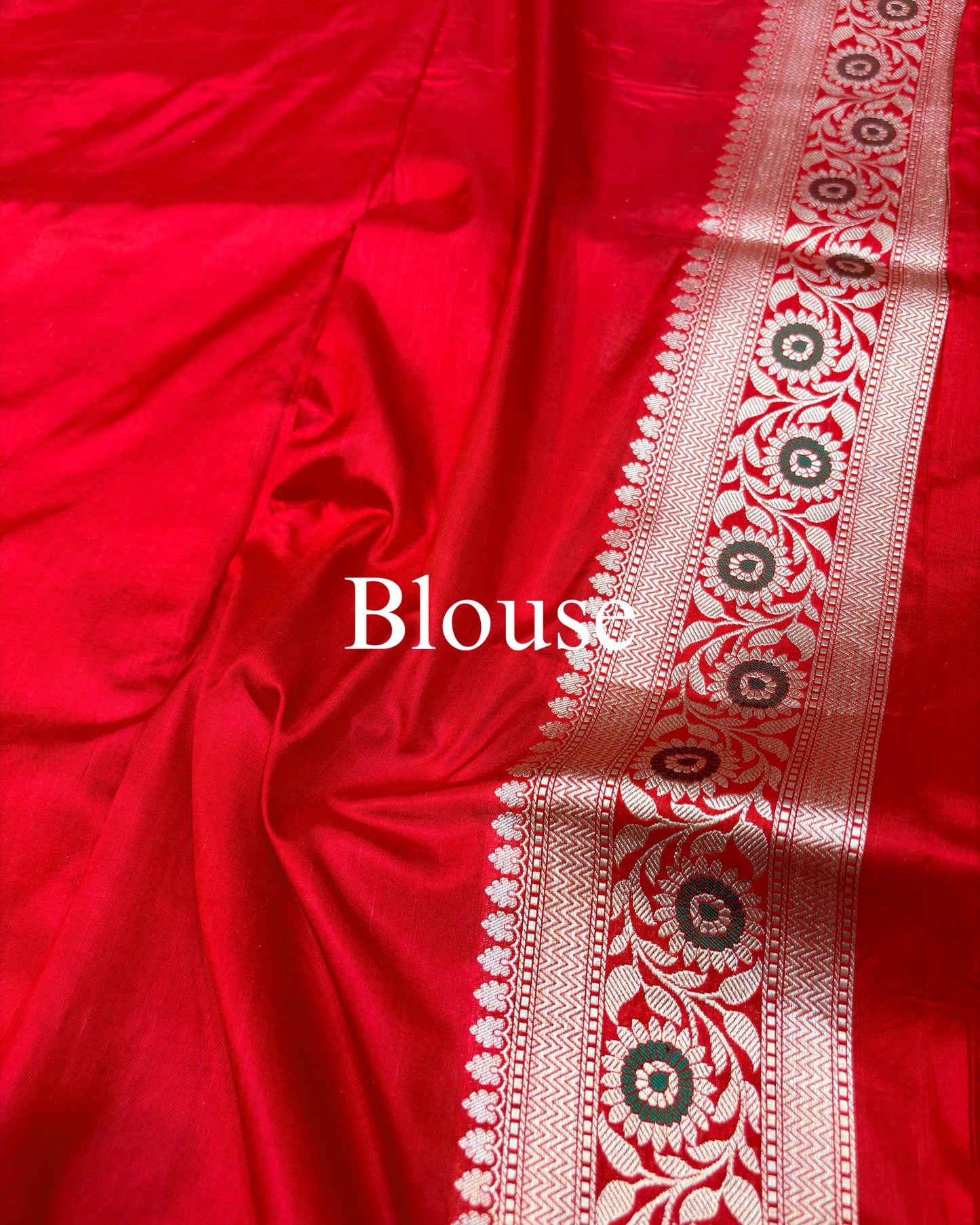 Red Pure Katan Silk Meenakaari Banarasi Saree