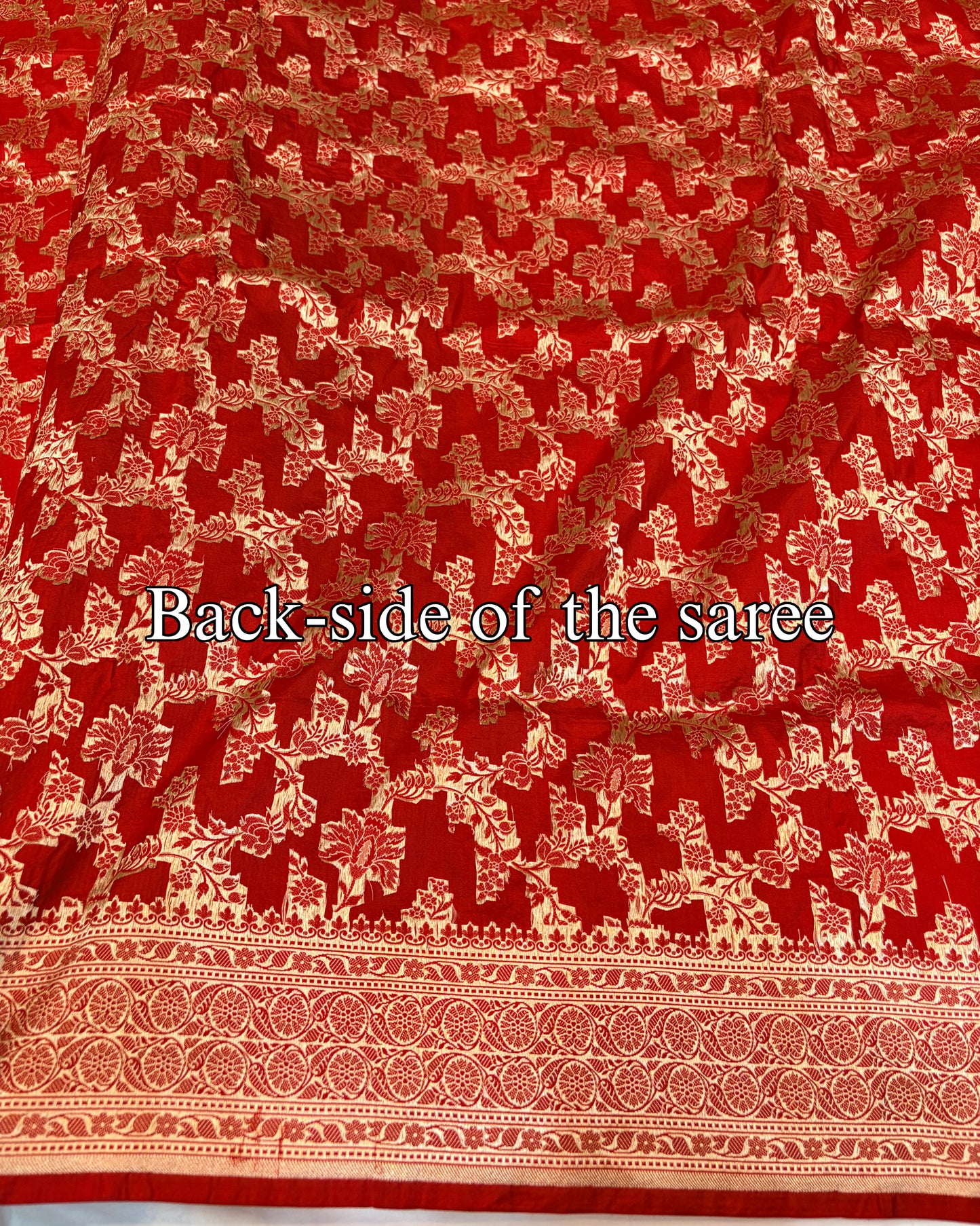 Red Pure Katan Silk Banarasi Saree