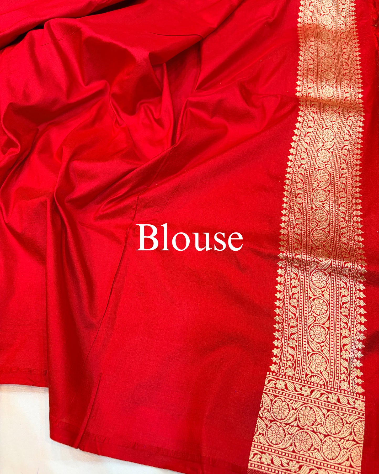 Red Pure Katan Silk Banarasi Saree