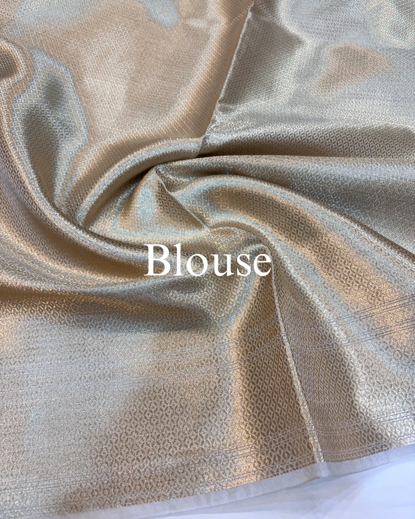 Silver Pure Tissue Silk Banarasi Saree