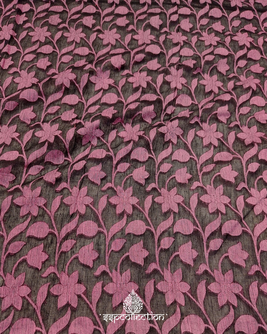 Purple Tanchoi Banarasi Pure Cotton Fabric