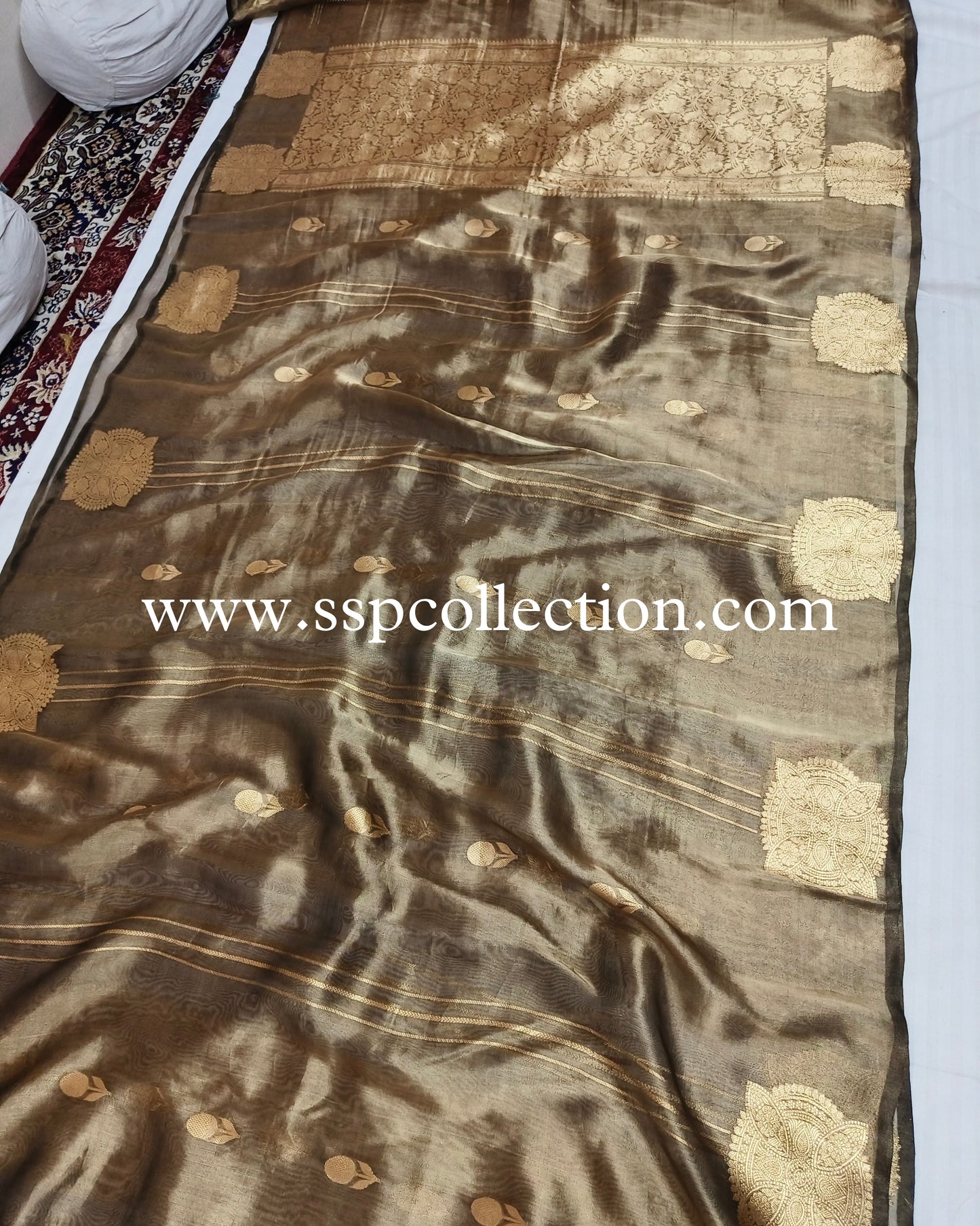 Black Pure Tissue Silk Banarasi Saree