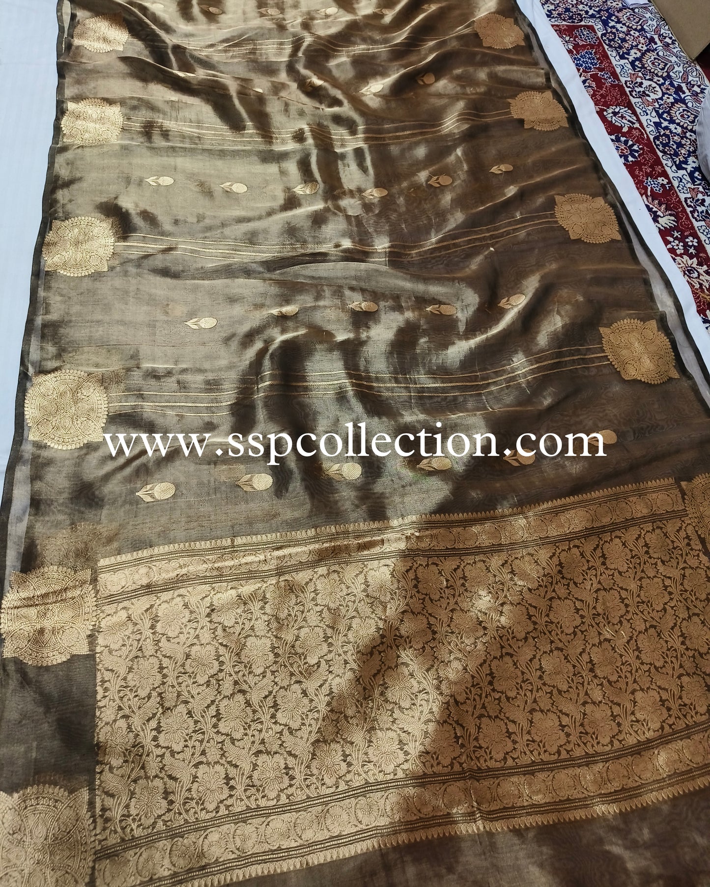 Black Pure Tissue Silk Banarasi Saree