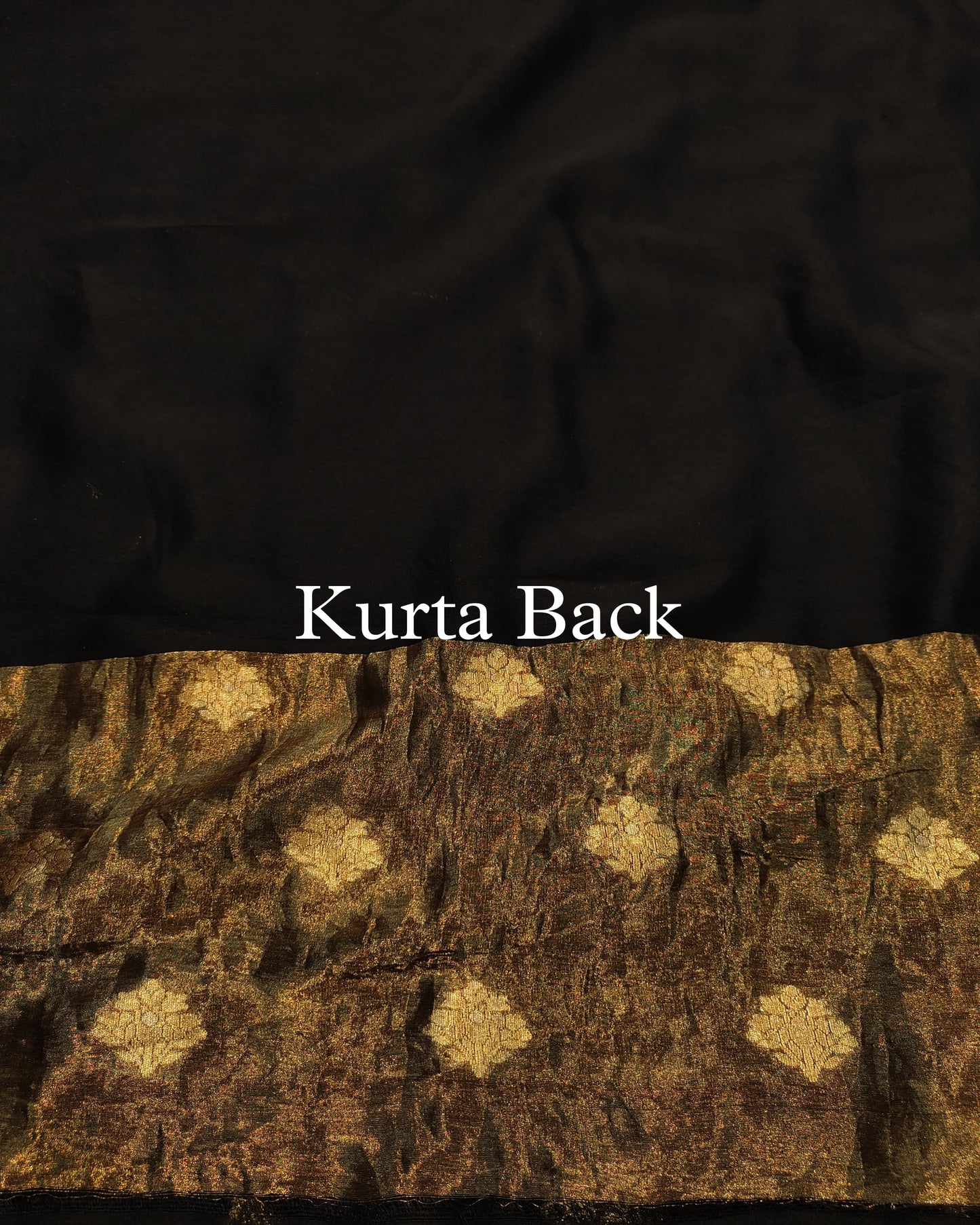 Black Handwoven Pure Banarasi Suit
