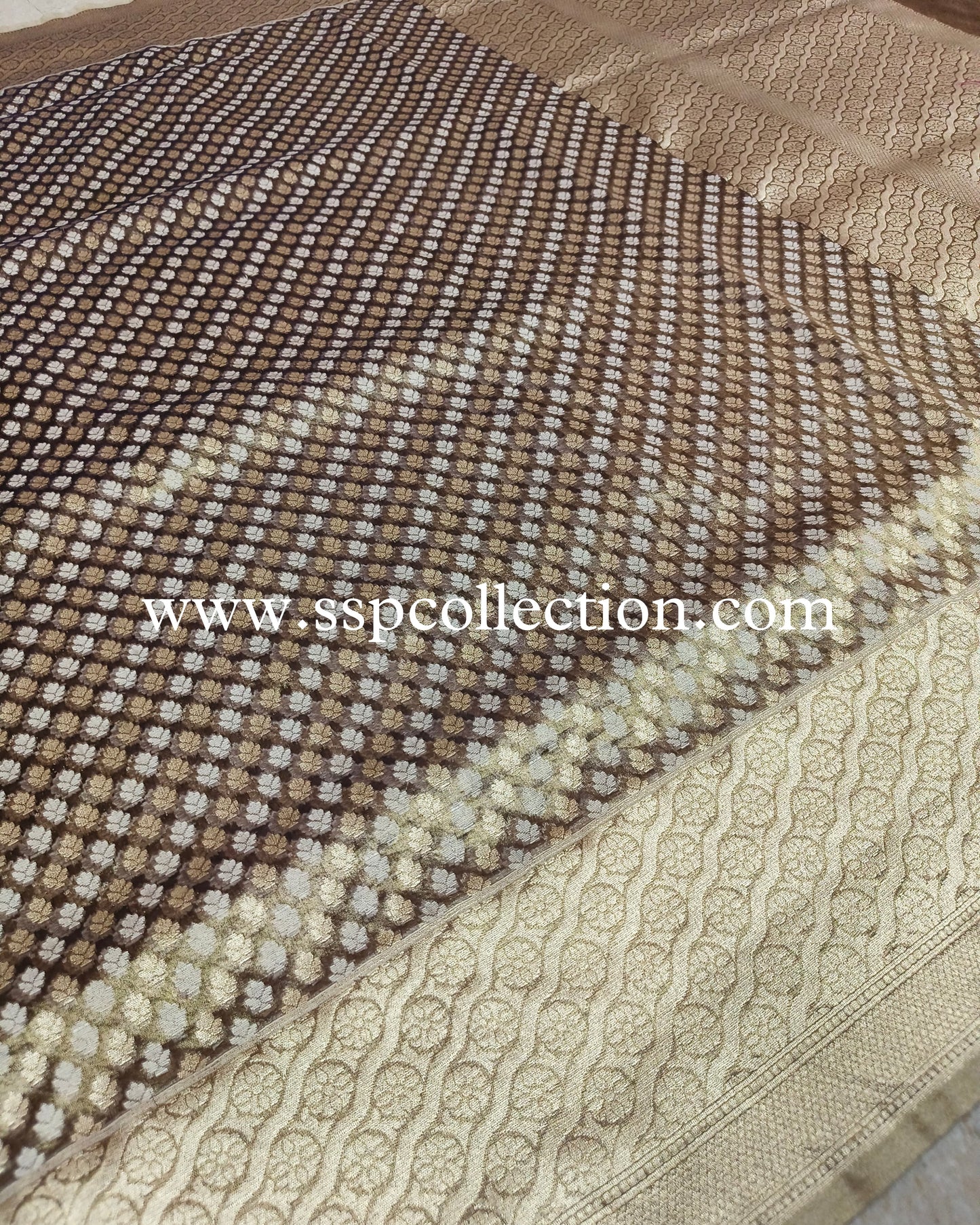 Dhoop-Chao Pure Tissue Silk Banarasi Saree