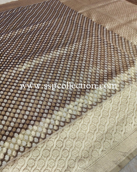Dhoop-Chao Pure Tissue Silk Banarasi Saree