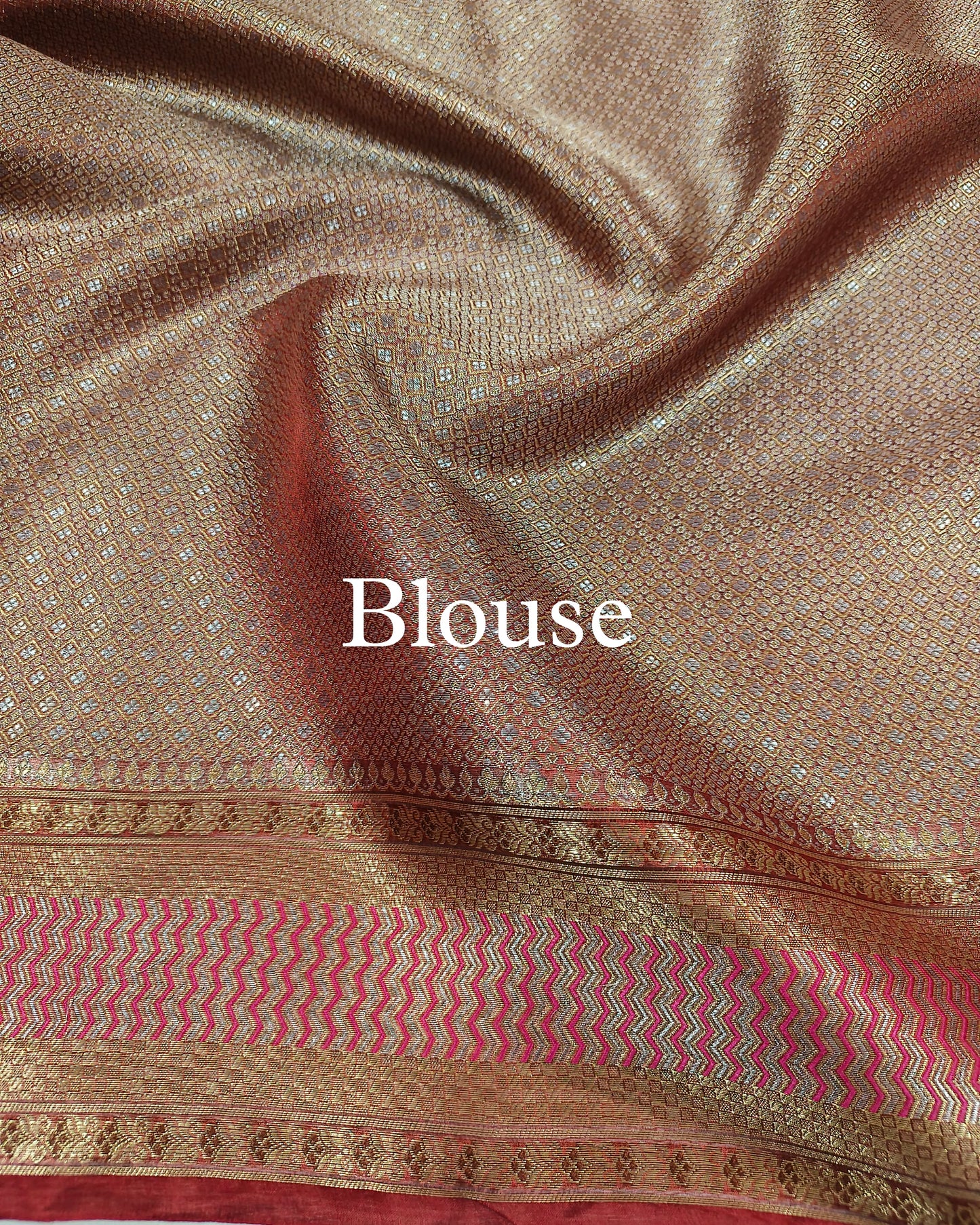 Red Paithani Pure Tissue Silk Banarasi Saree