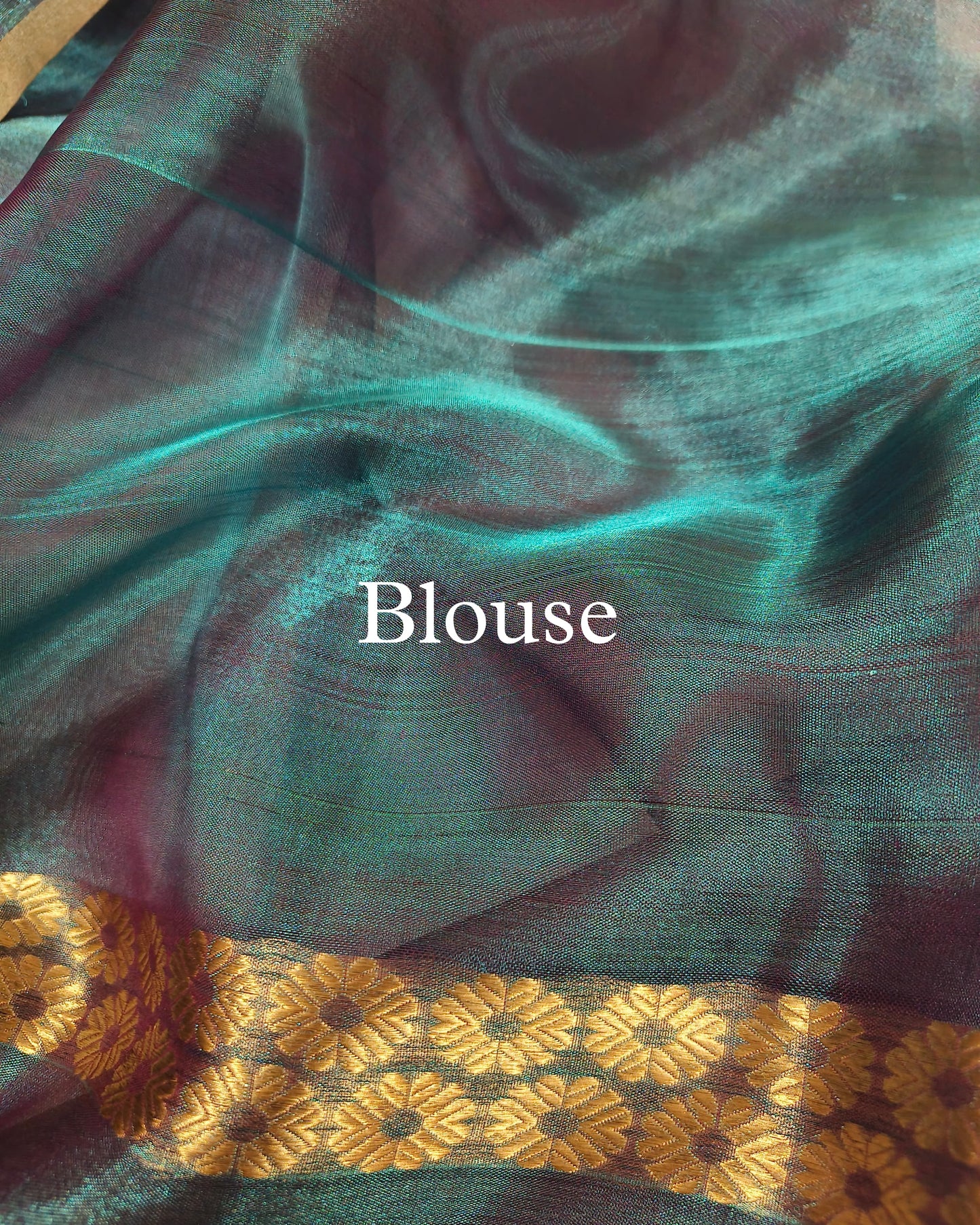 Dhoop-Chaao Pure Tissue Silk Banarasi Saree