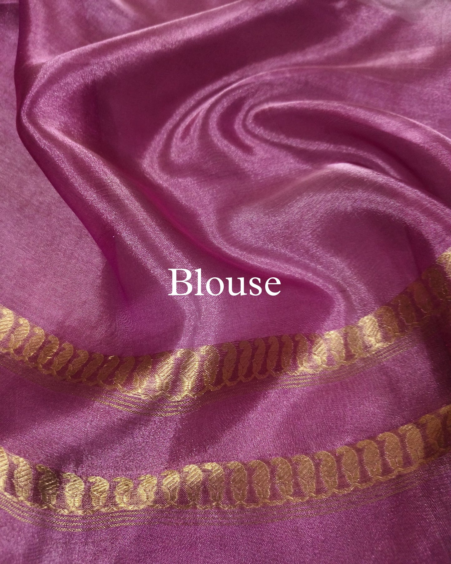 Onion-Pink Pure Tissue Silk Banarasi Saree