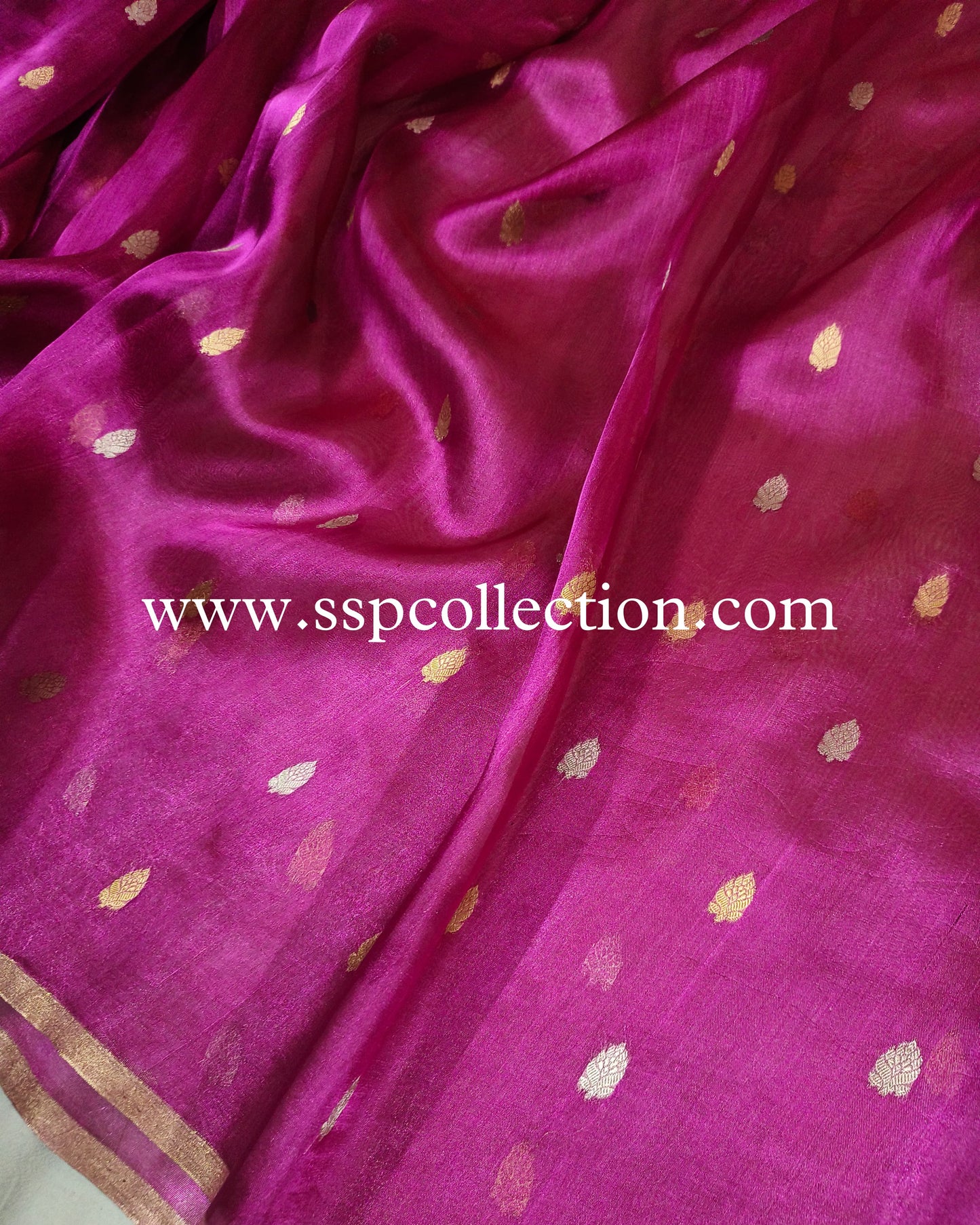 Pink Pure Tissue Silk Banarasi Saree